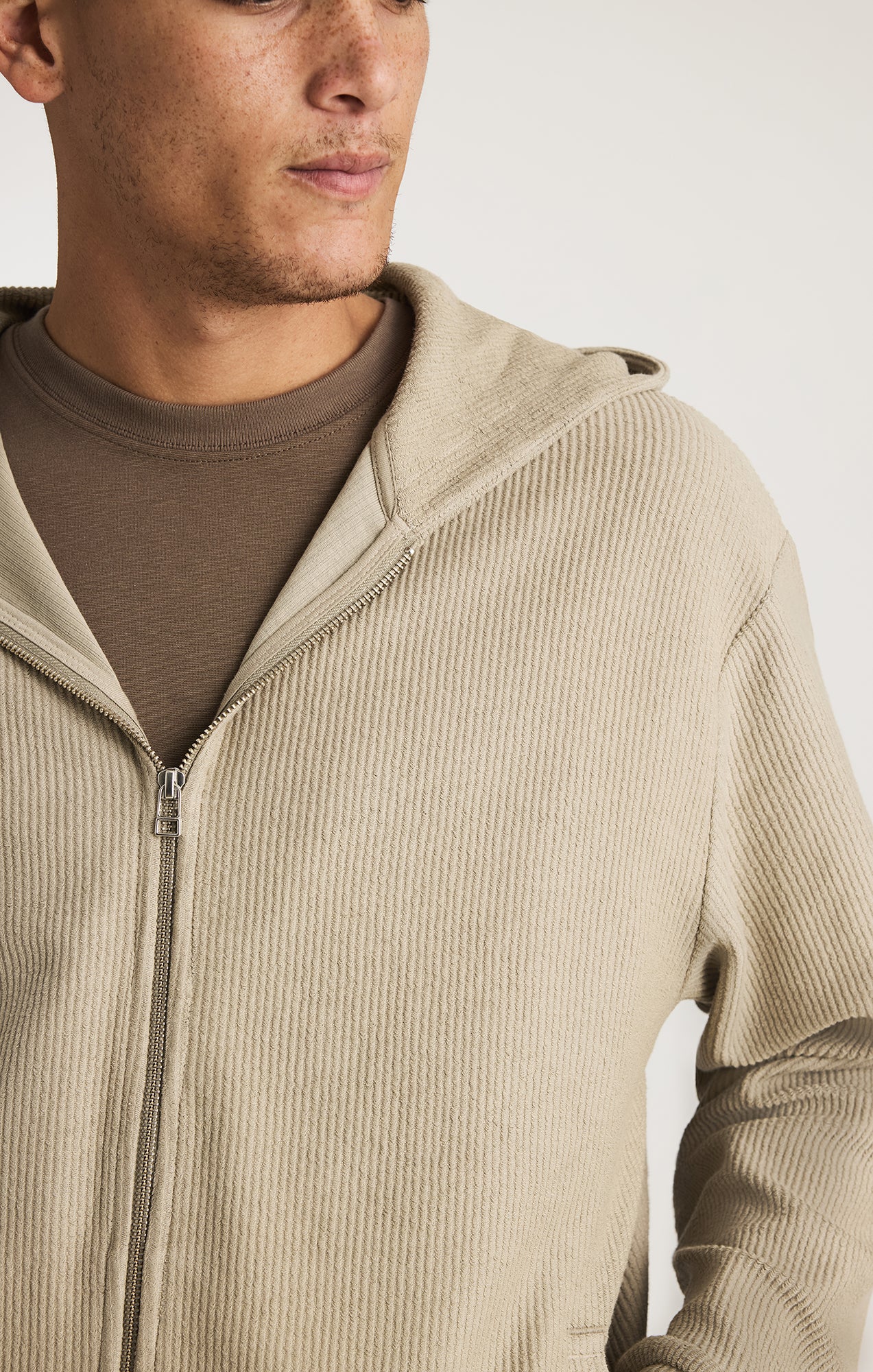 EDITION FULL ZIP HOODIE IN LONDON FOG - Image 4