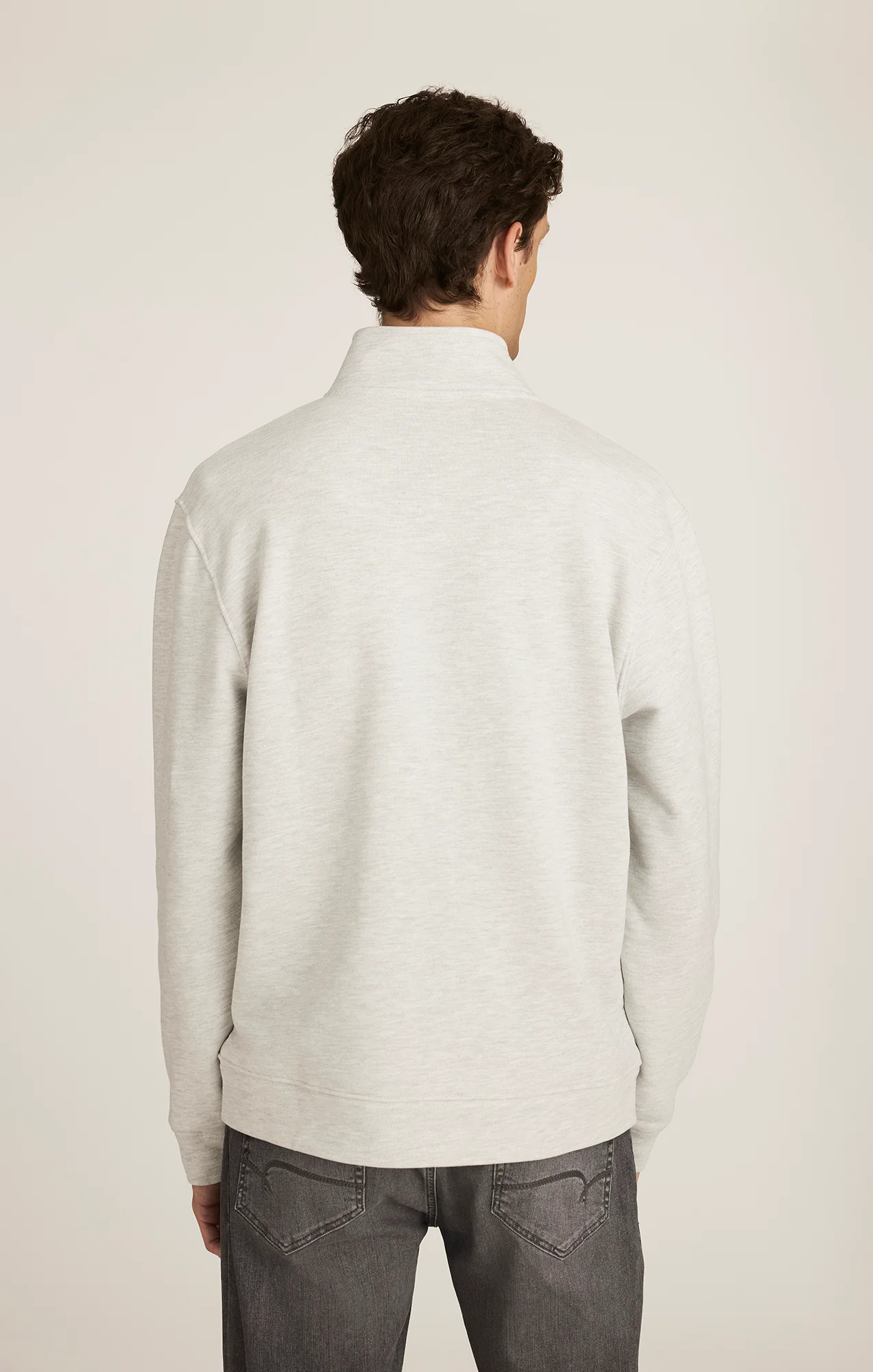 EDITION FULL ZIP SWEATSHIRT IN HEATHER GREY - Image 3