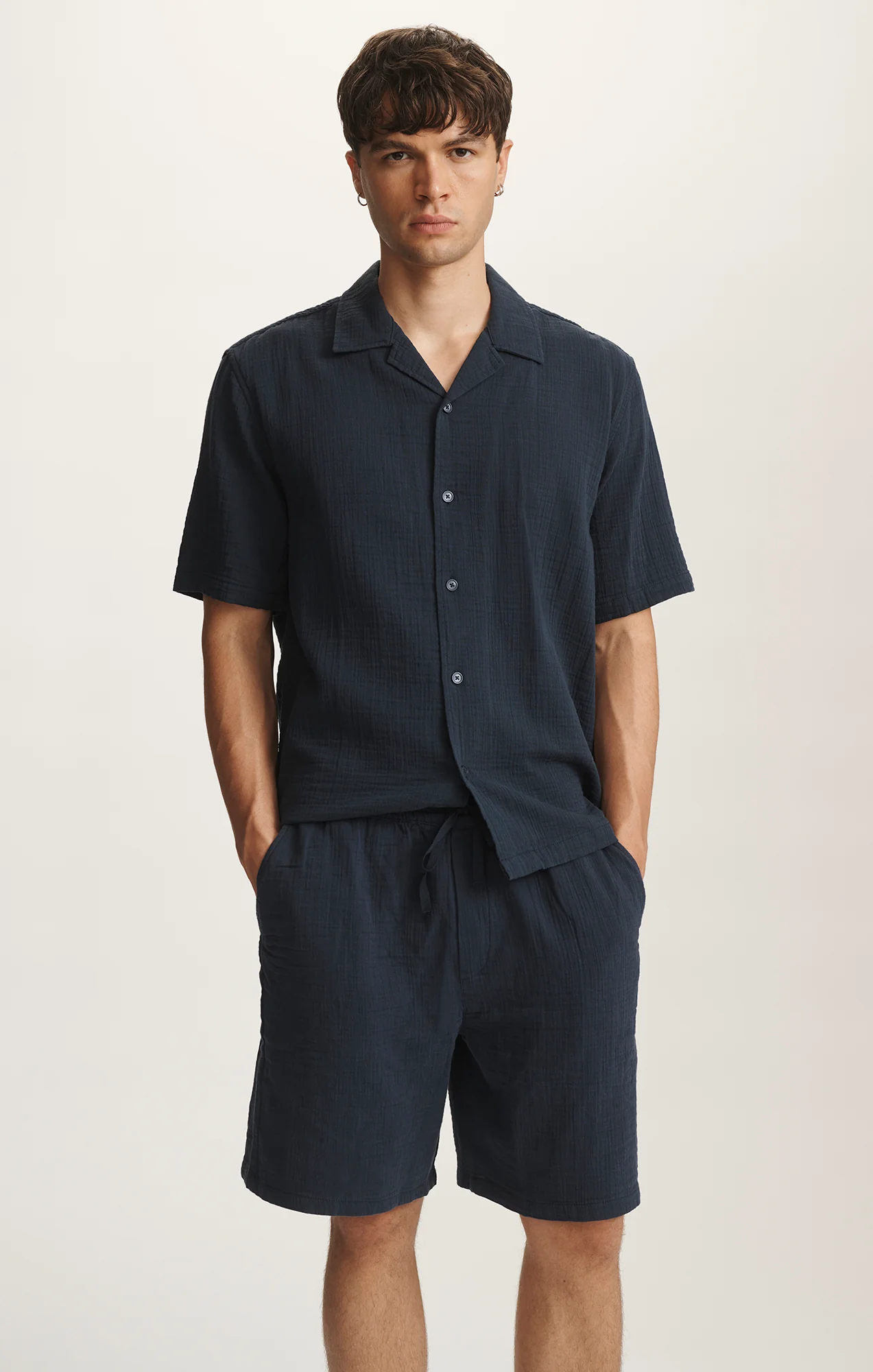 GAUZE SHORTS IN OUTER SPACE - Image 3