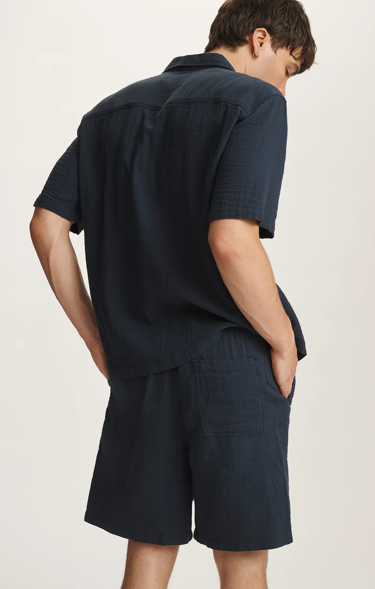 GAUZE SHORTS IN OUTER SPACE - Image 4