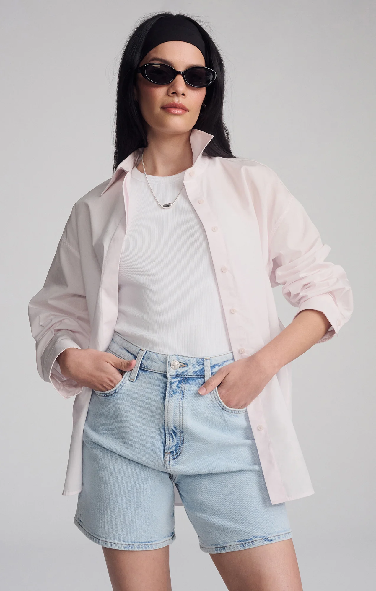 HEIDI LONG SHORTS IN BLEACHED 90'S - Image 4