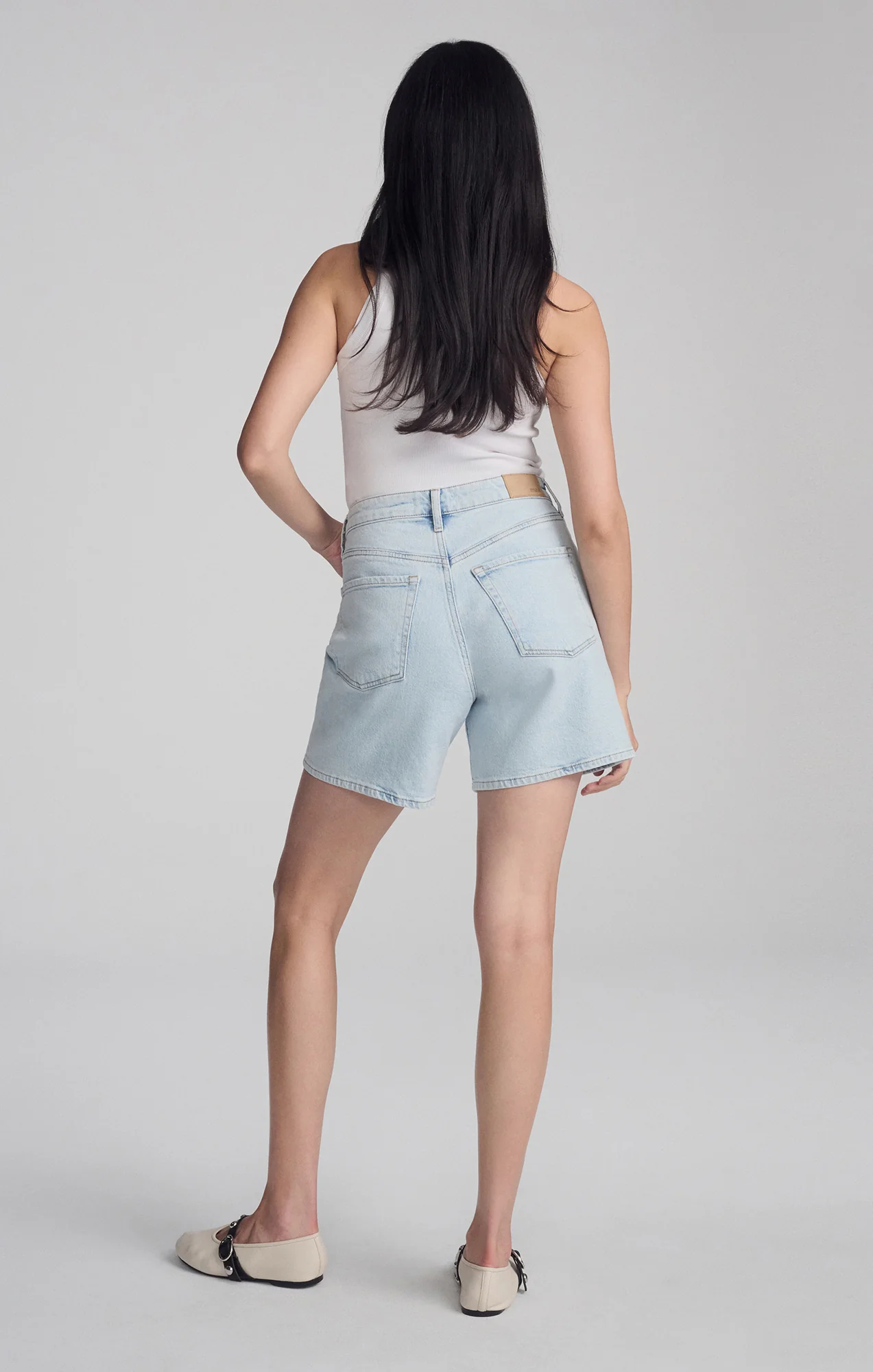 HEIDI LONG SHORTS IN BLEACHED 90'S - Image 7