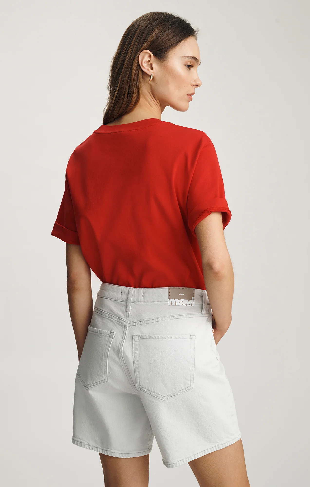 HEIDI LONG SHORTS IN LIGHT SKY CLASSIC BLUE - Image 4