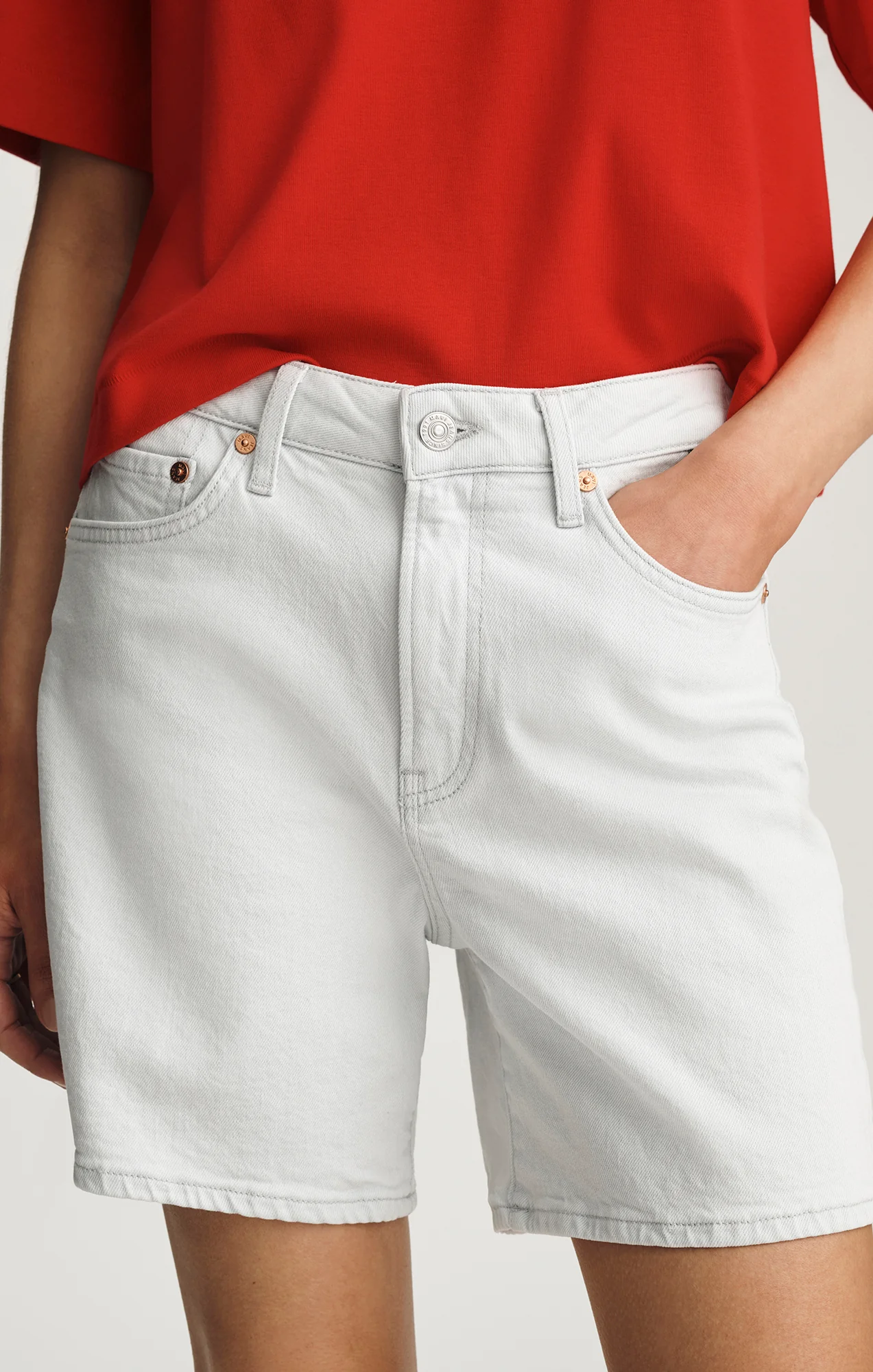 HEIDI LONG SHORTS IN LIGHT SKY CLASSIC BLUE - Image 6