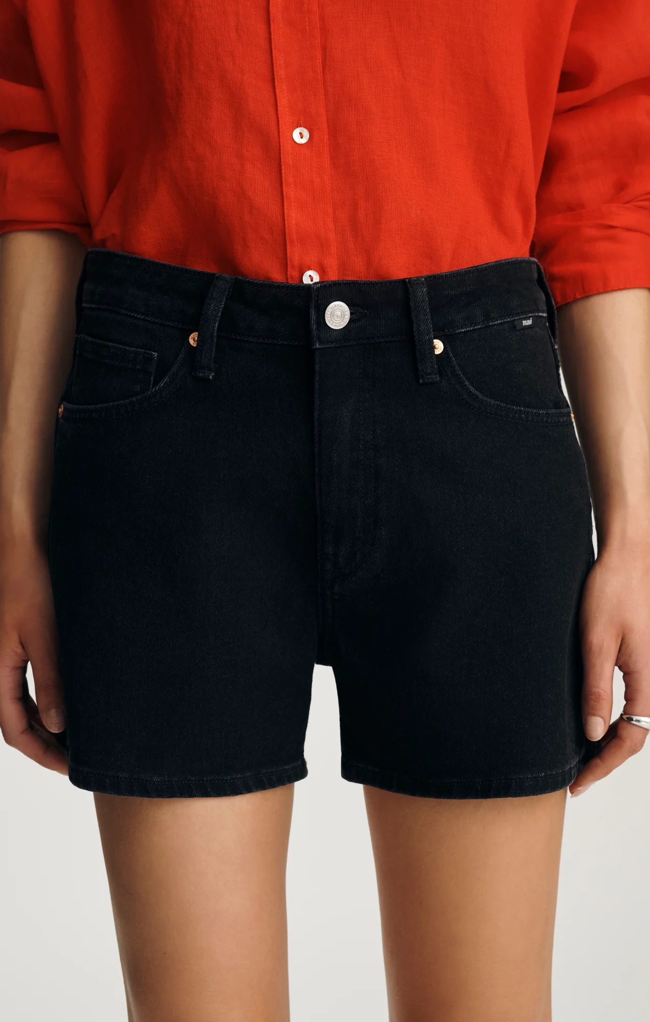 HEIDI SHORTS IN BLACK CLASSIC BLUE - Image 5