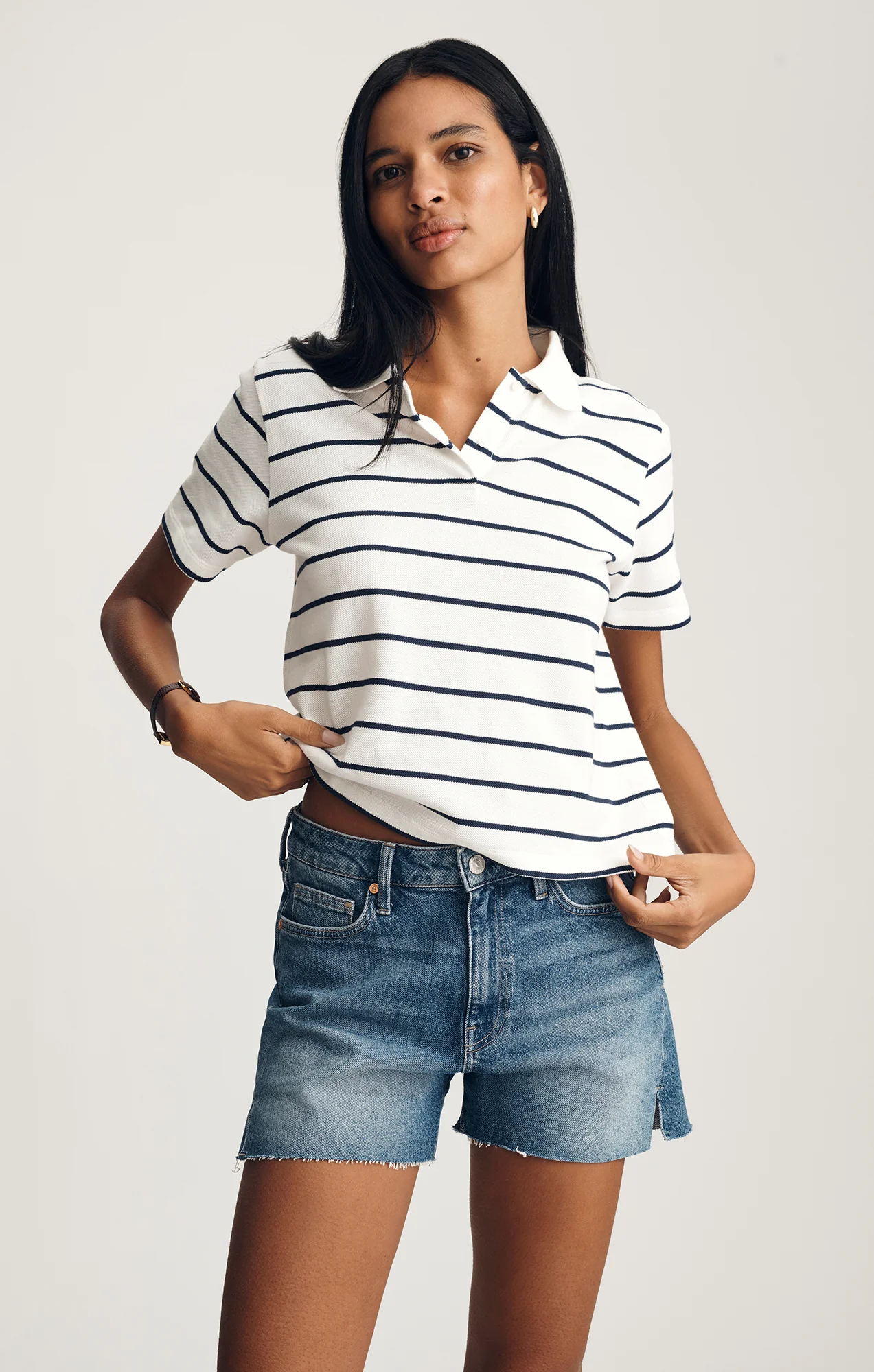 HEIDI SHORTS IN DARK USED CLASSIC BLUE - Image 3