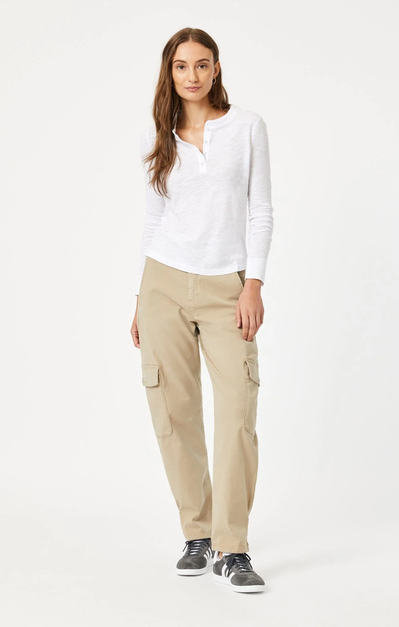 HENLEY T-SHIRT IN WHITE - Image 5