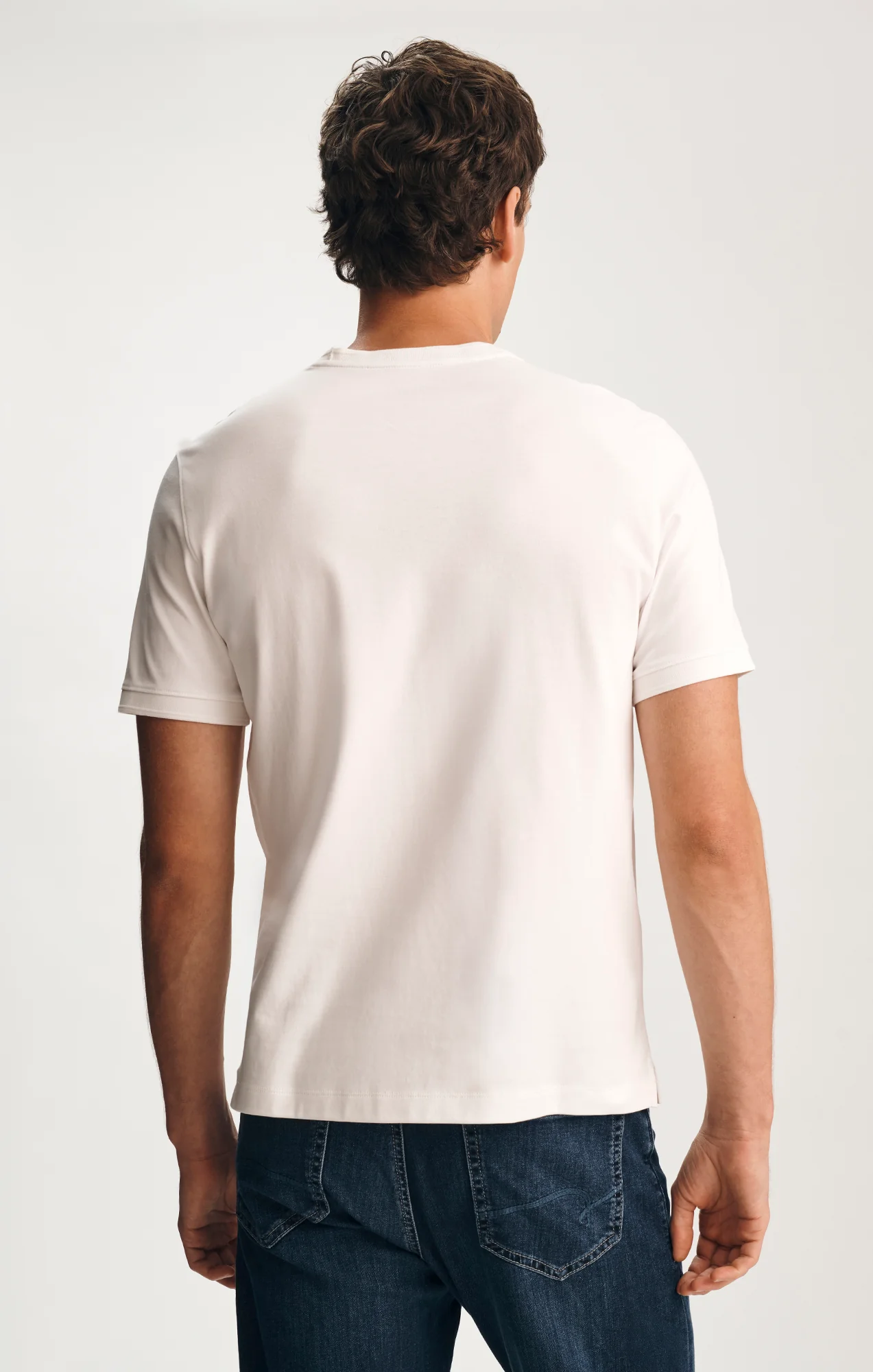 INTERLOCK CREW NECK T-SHIRT IN WHITE - Image 2