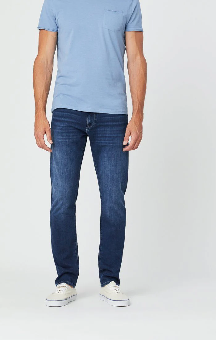 JAKE SLIM LEG JEANS IN DARK INDIGO ATHLETIC - Image 4
