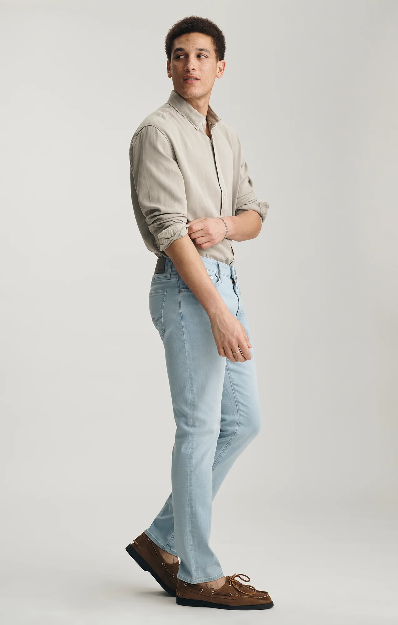 JAKE SLIM LEG IN BLEACHED FEATHER BLUE - Image 2