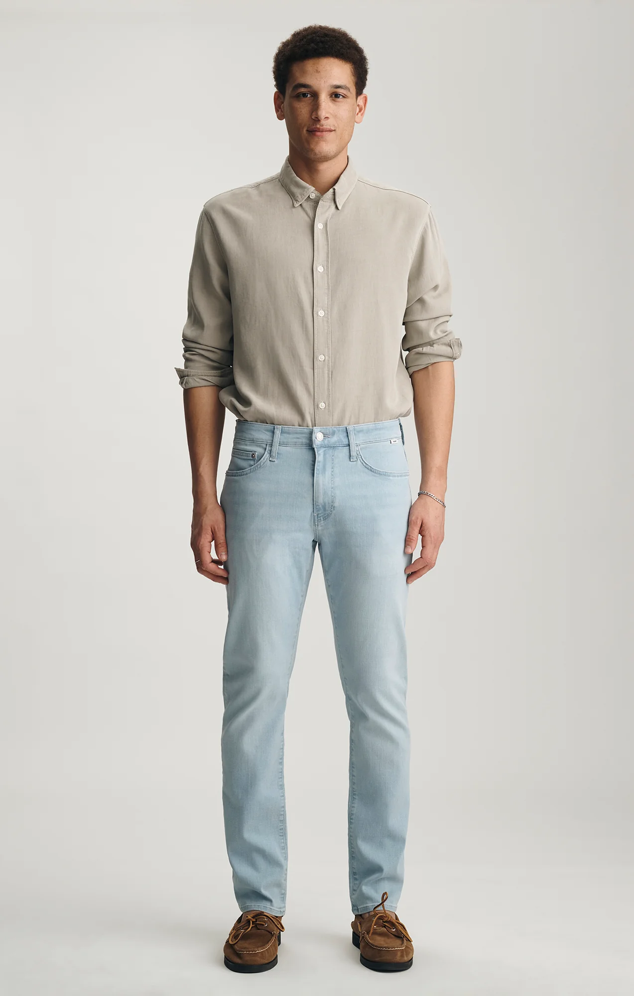 JAKE SLIM LEG IN BLEACHED FEATHER BLUE - Image 4