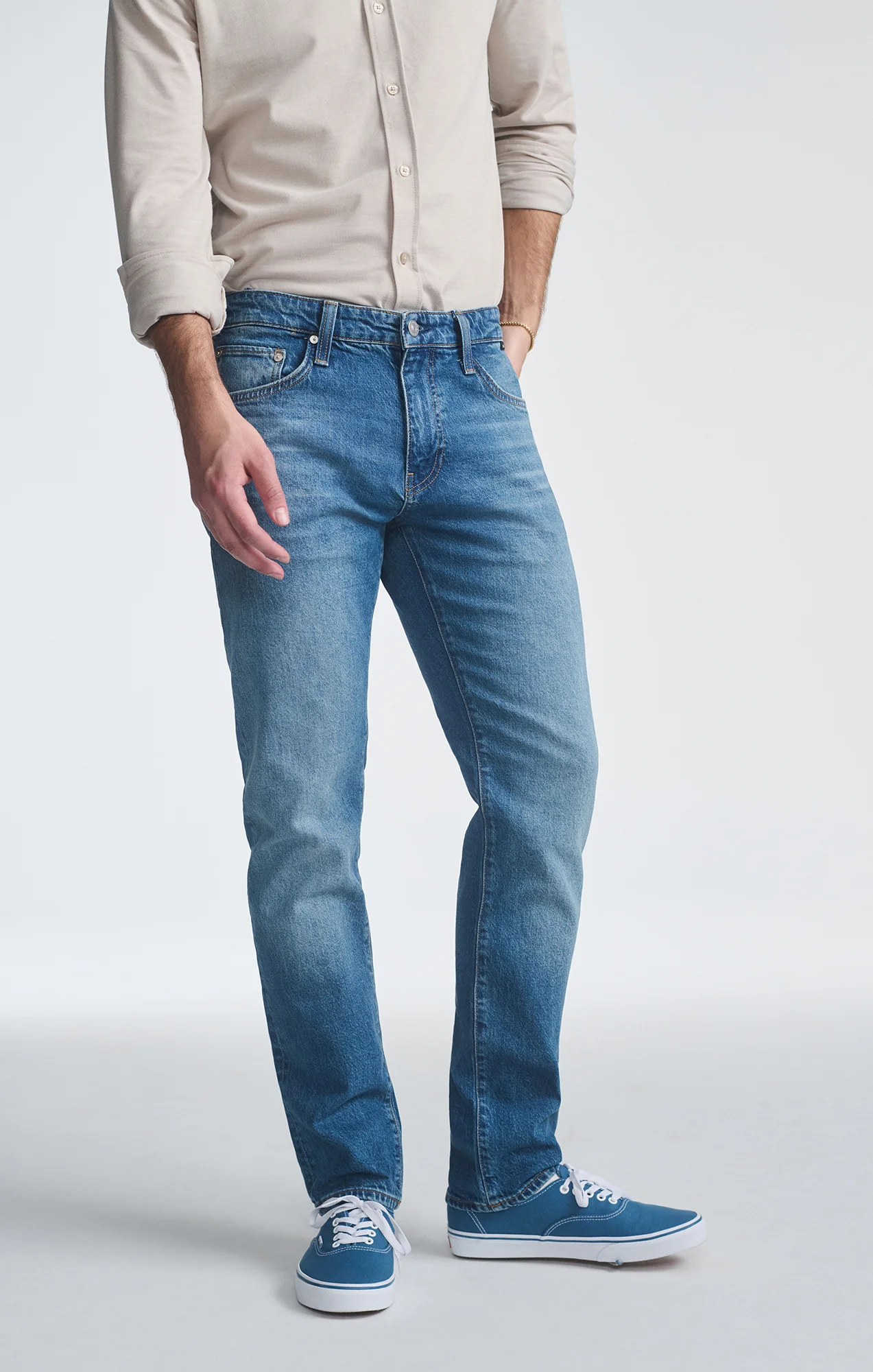 JAKE SLIM LEG IN INDIGO BRUSHED CLASSIC BLUE - Image 6