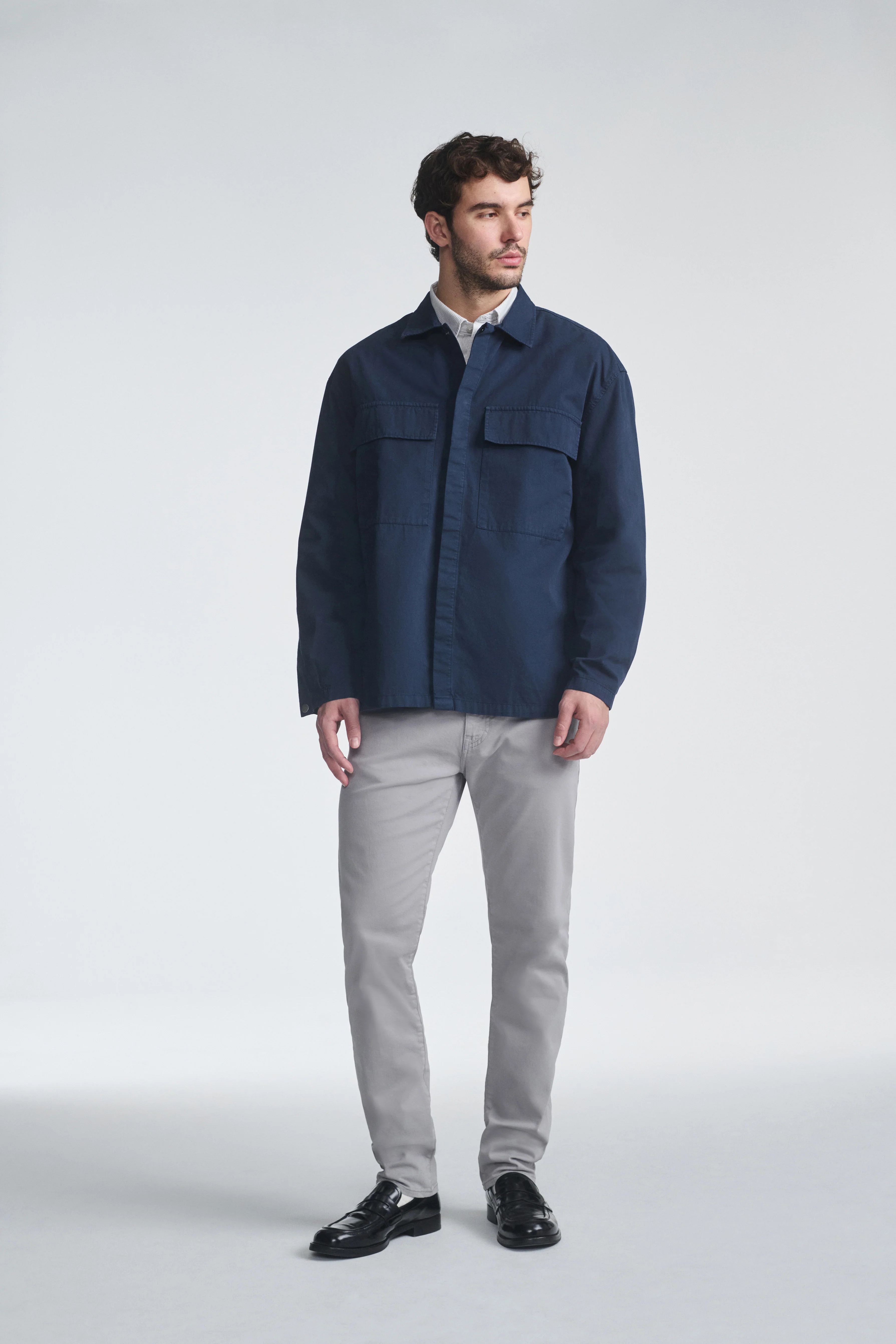 JAKE SLIM LEG IN IRON TWILL