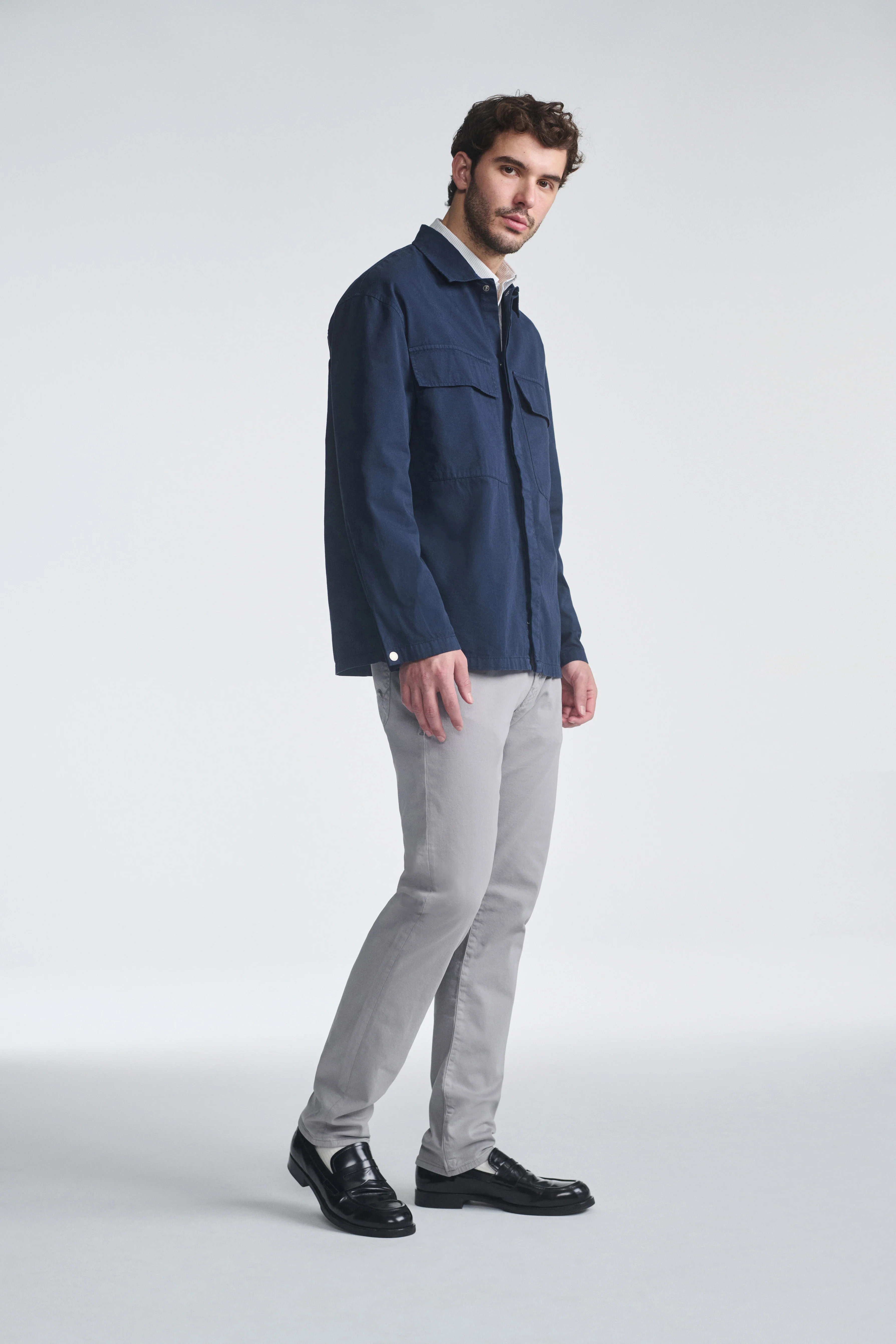 JAKE SLIM LEG IN IRON TWILL - Image 4