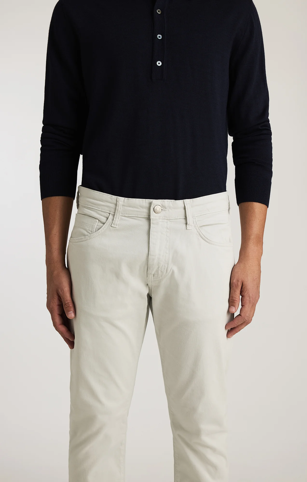 JAKE SLIM LEG IN IVORY CASUAL TWILL - Image 2