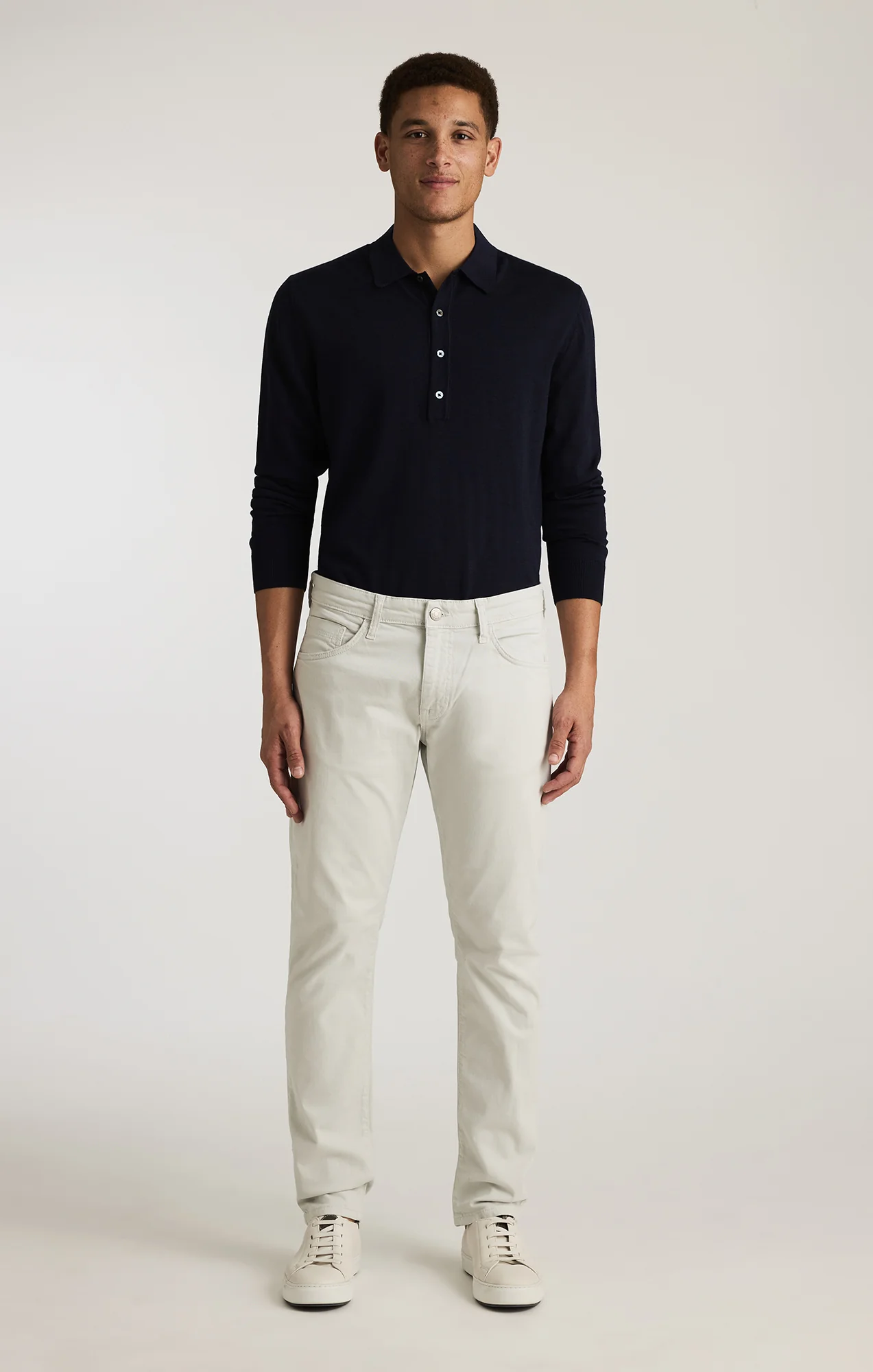 JAKE SLIM LEG IN IVORY CASUAL TWILL - Image 5