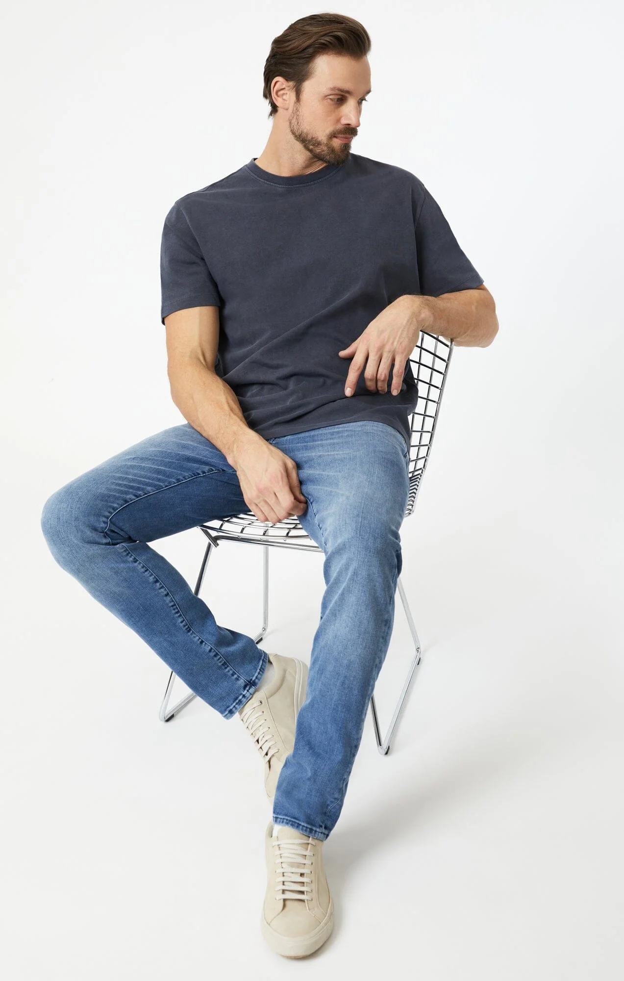 JAKE SLIM LEG IN MID BRUSHED WILLIAMSBURG - Image 2