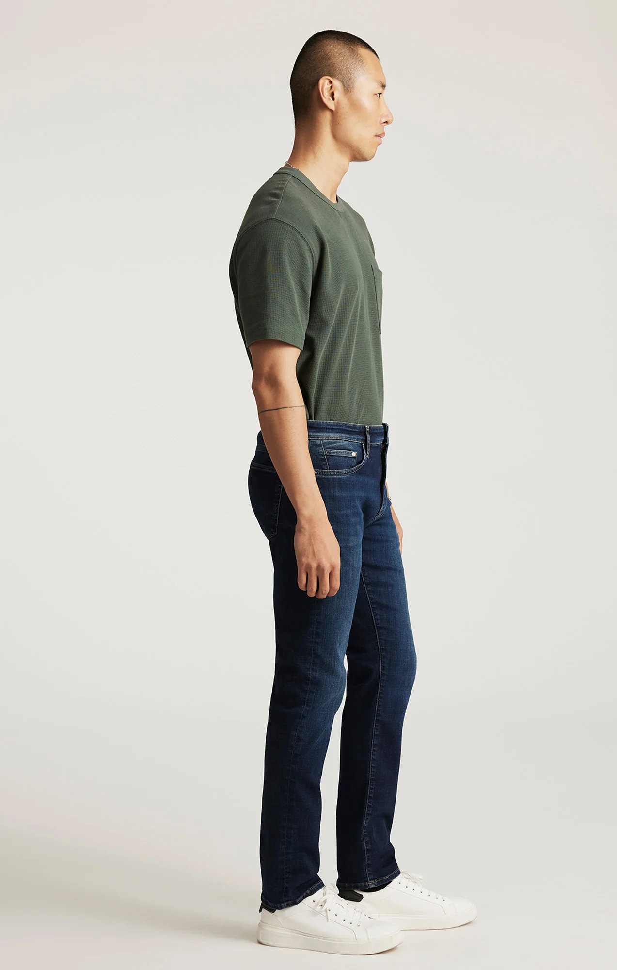 JAKE SLIM LEG IN MIDNIGHT BRUSHED FEATHER BLUE - Image 3