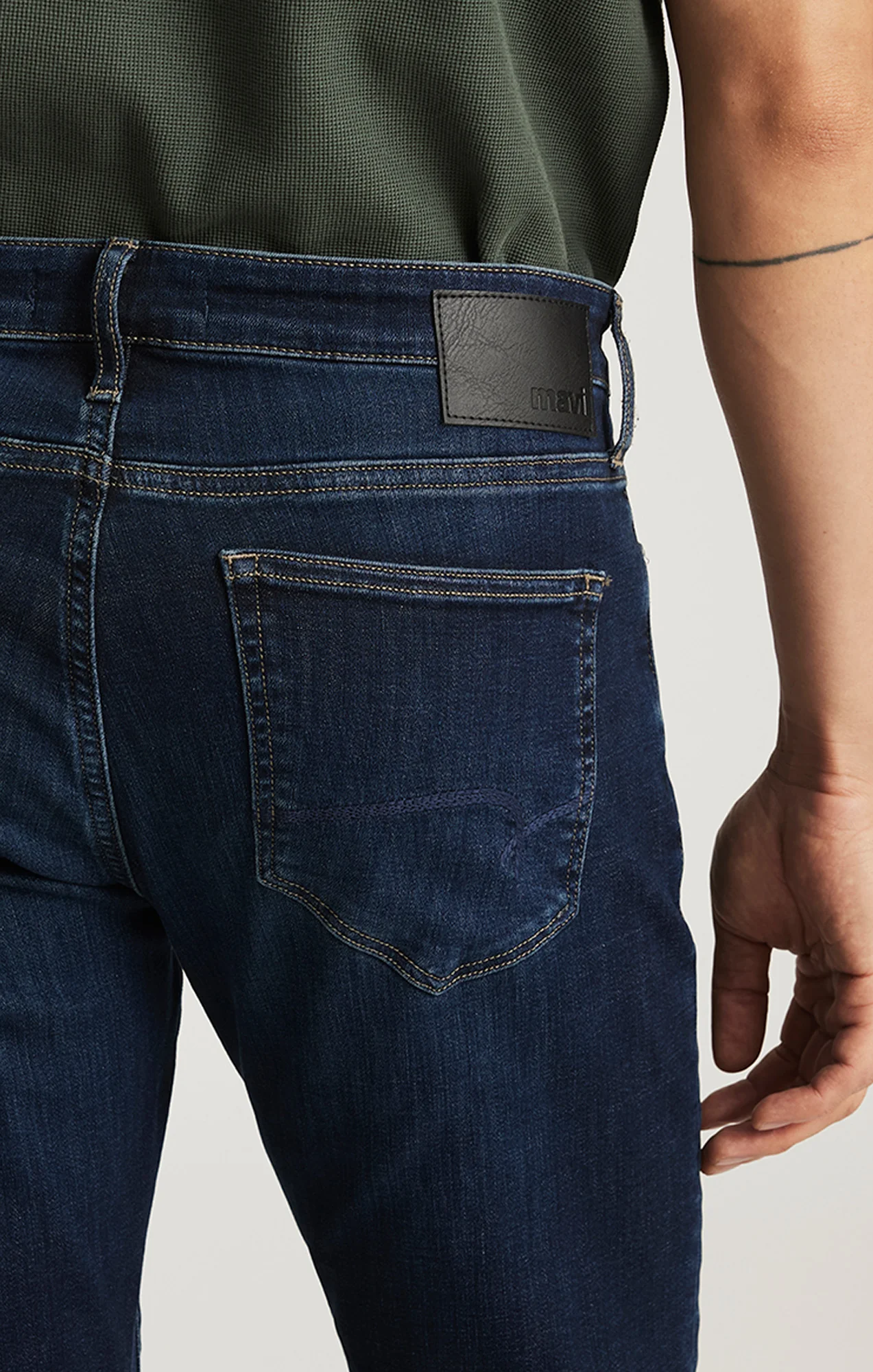 JAKE SLIM LEG IN MIDNIGHT BRUSHED FEATHER BLUE - Image 5