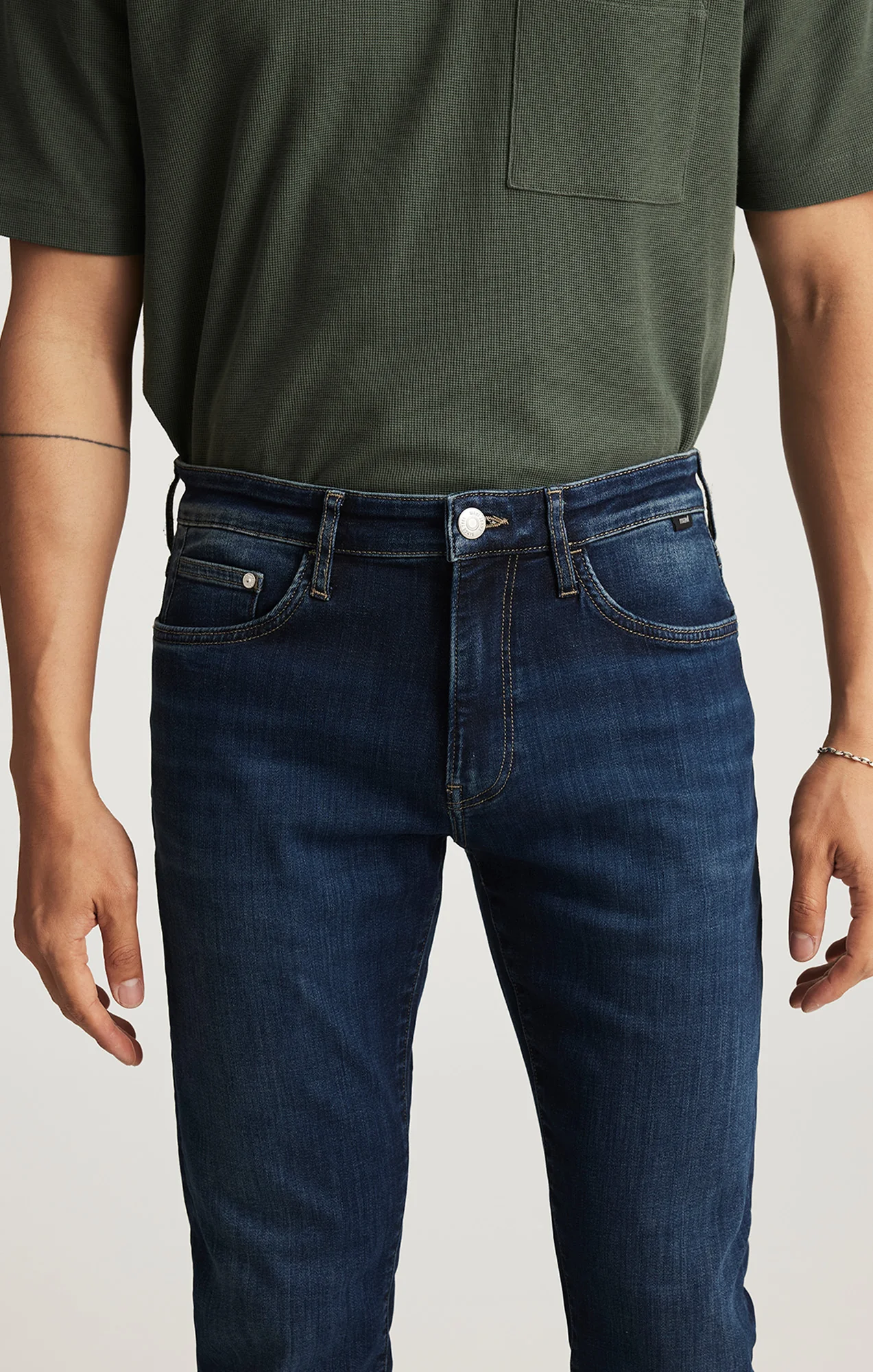 JAKE SLIM LEG IN MIDNIGHT BRUSHED FEATHER BLUE - Image 6