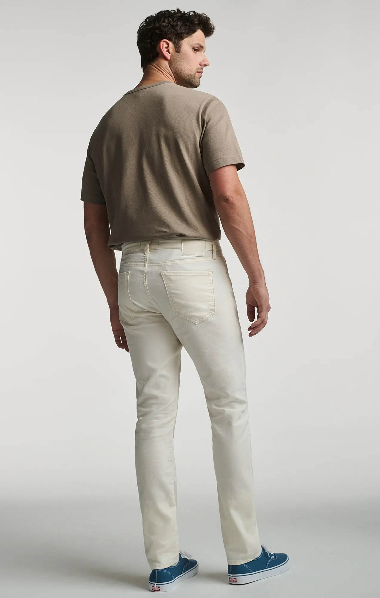 JAKE SLIM LEG IN OFF WHITE LINEN - Image 2