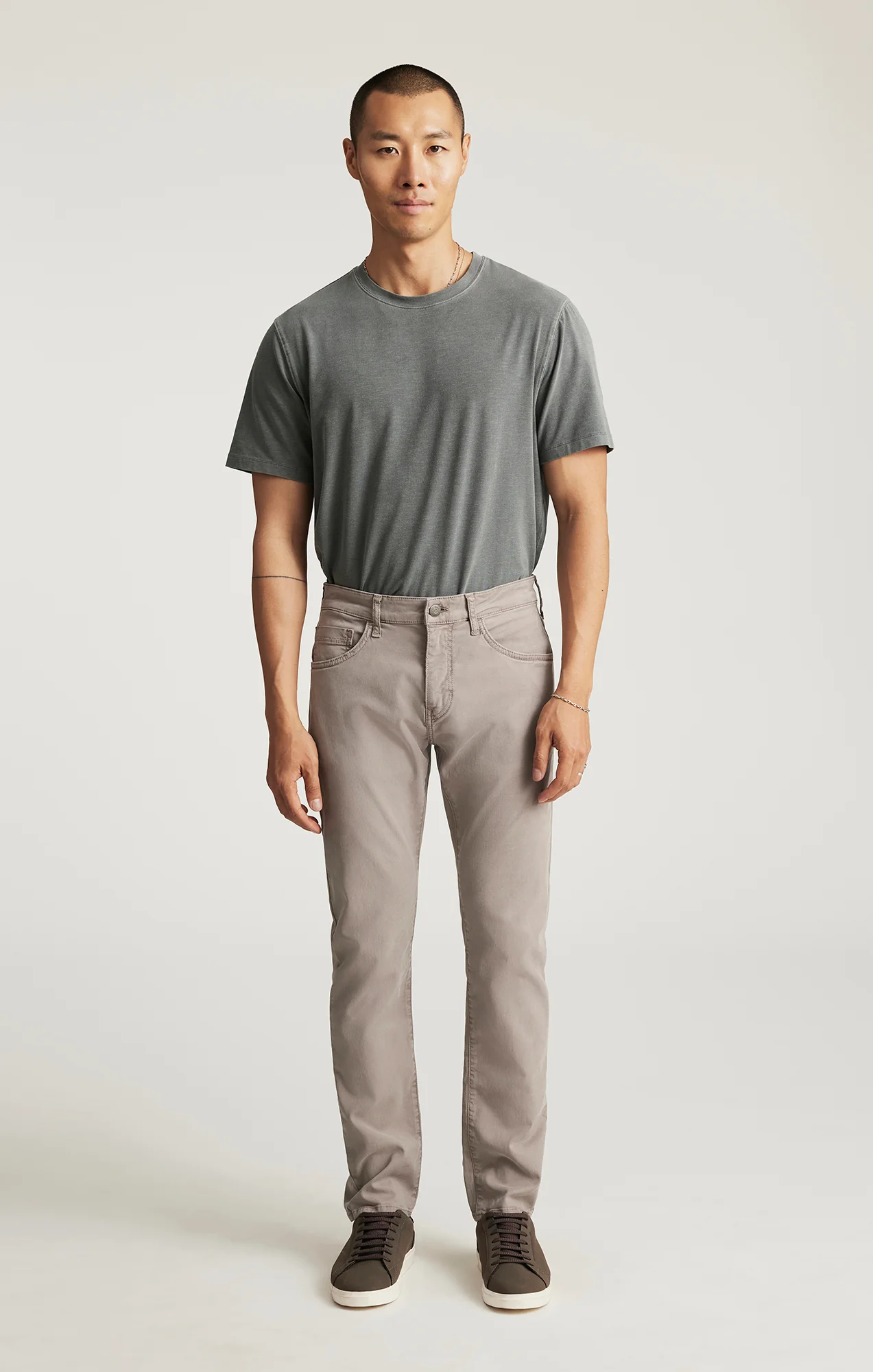 JAKE SLIM LEG IN PORCELAIN LUXE TWILL - Image 3