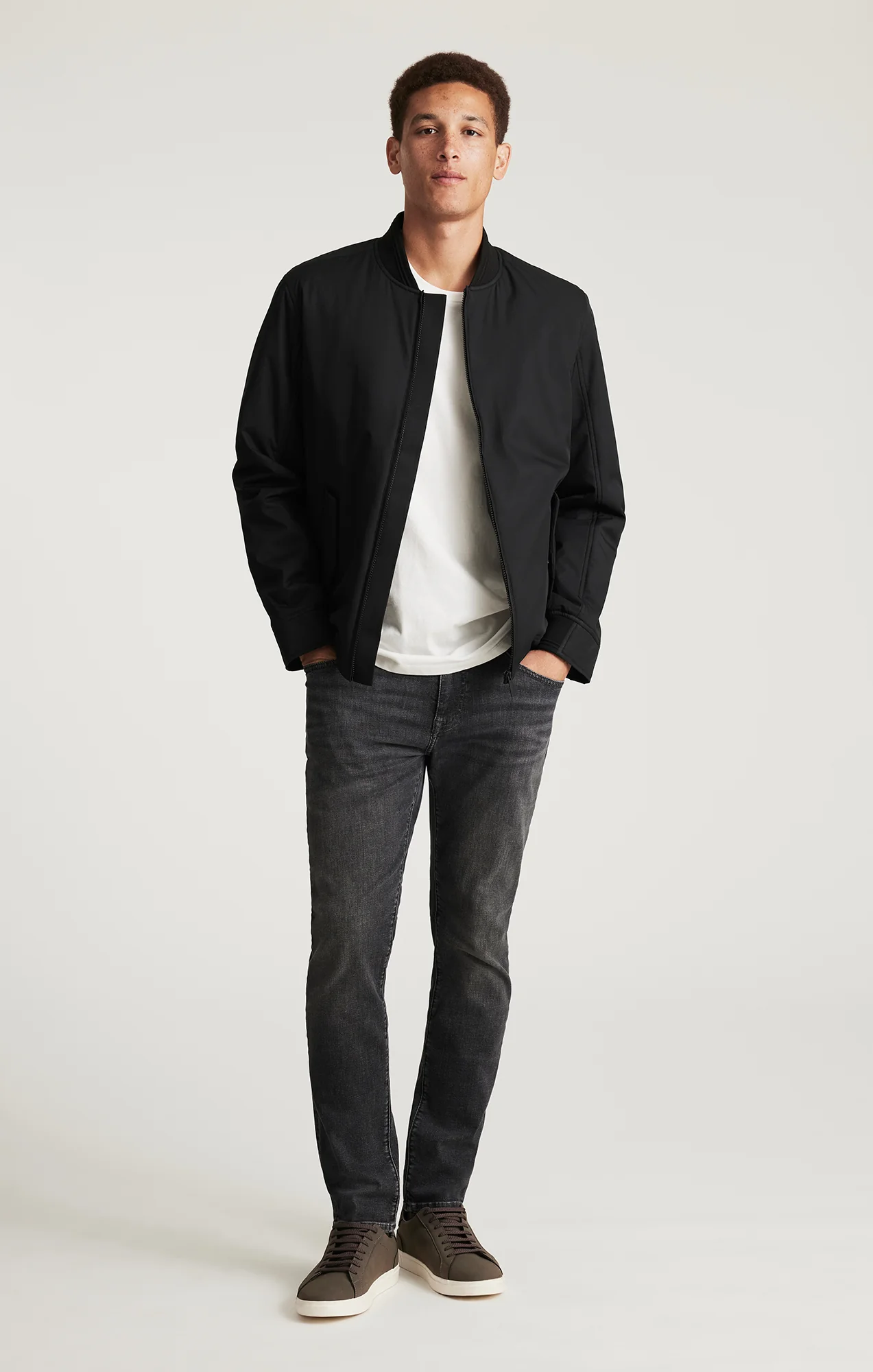 JAKE SLIM LEG IN SMOKE ORGANIC VINTAGE