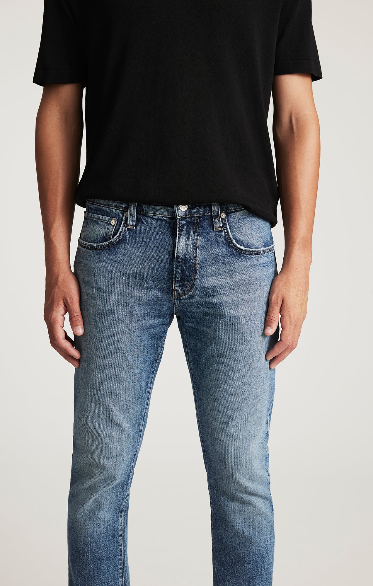 JAKE SLIM LEG IN USED BRUSHED CLASSIC BLUE - Image 5