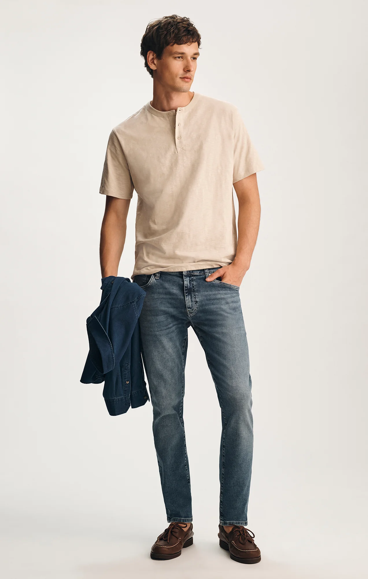 JAKE SLIM LEG JEANS IN DARK USED BRUSHED CLASSIC VINTAGE