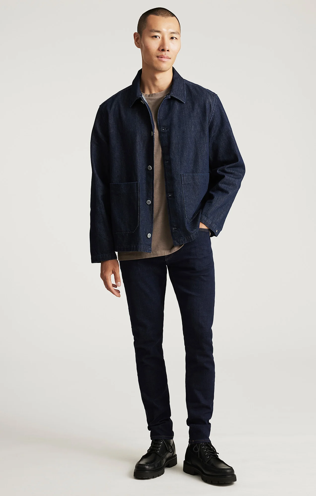 JAMES SKINNY IN RINSE FEATHER BLUE