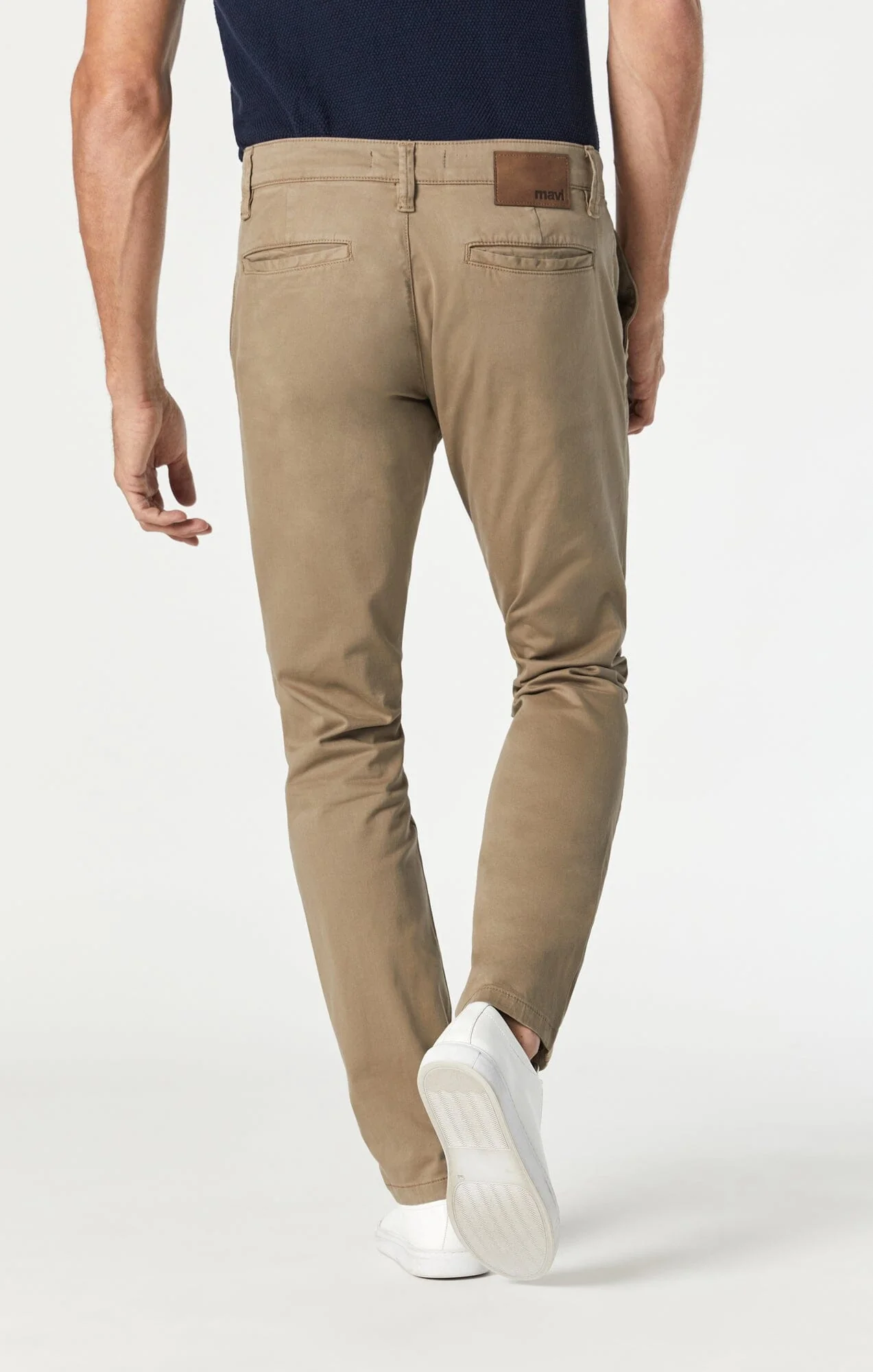 JOHNNY SLIM LEG CHINO IN BRITISH KHAKI TWILL - Image 4