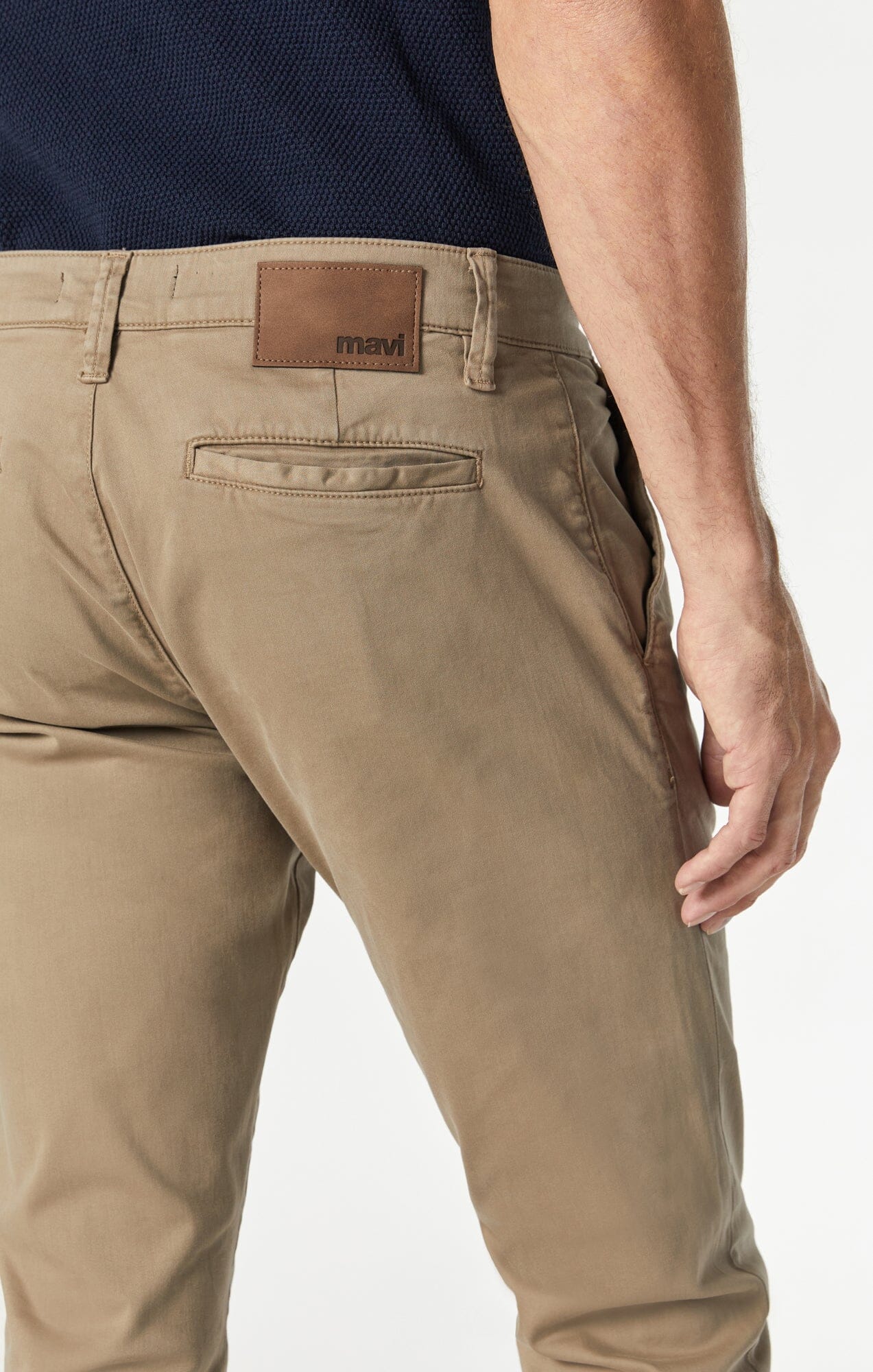 JOHNNY SLIM LEG CHINO IN BRITISH KHAKI TWILL - Image 5
