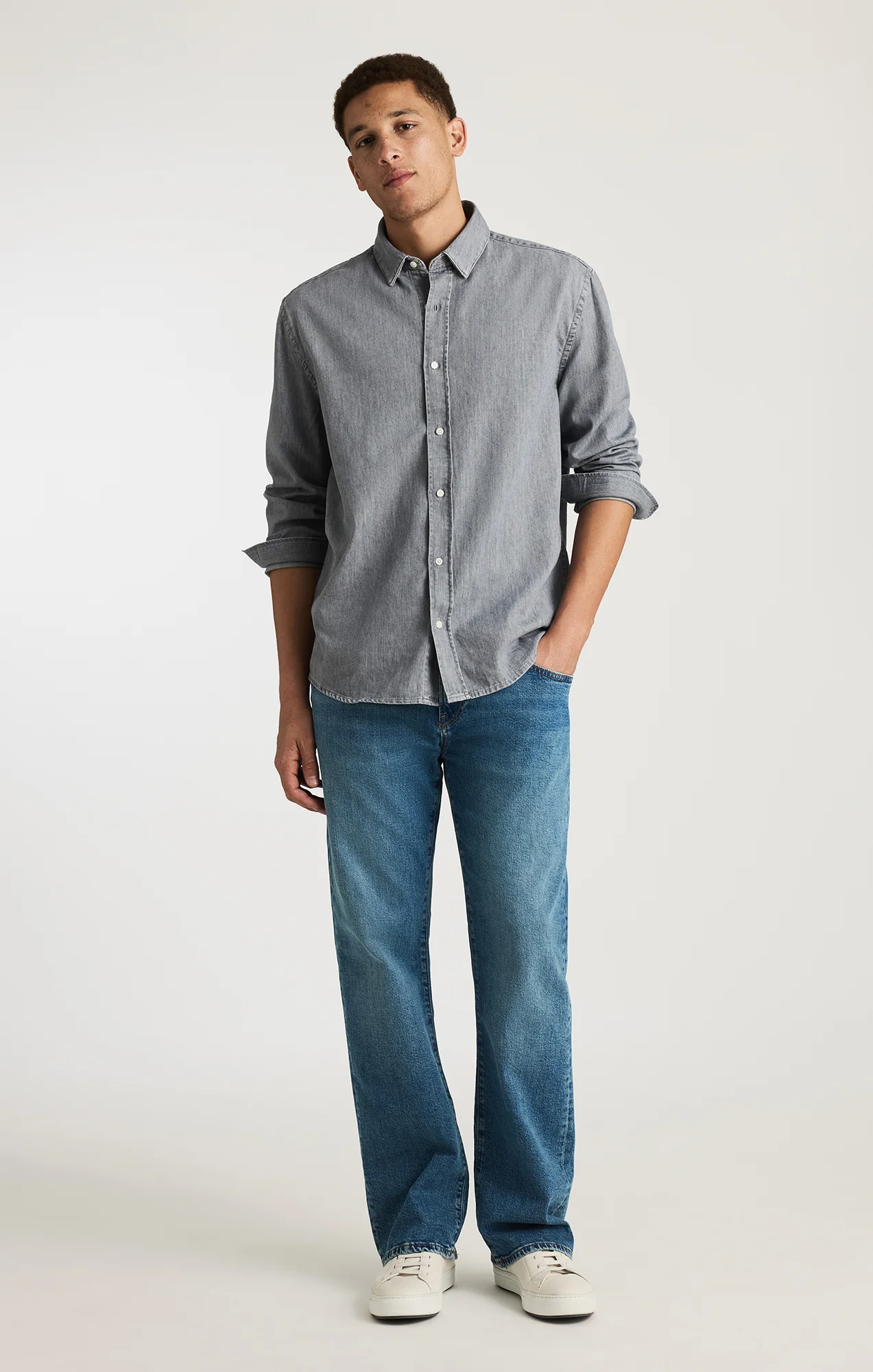 JOSH BOOTCUT IN DARK BRUSHED CLASSIC DENIM