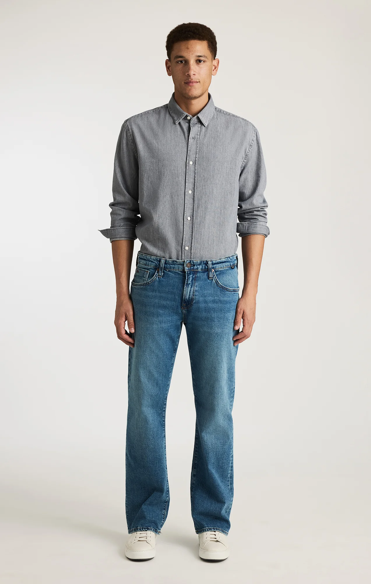 JOSH BOOTCUT IN DARK BRUSHED CLASSIC DENIM - Image 4