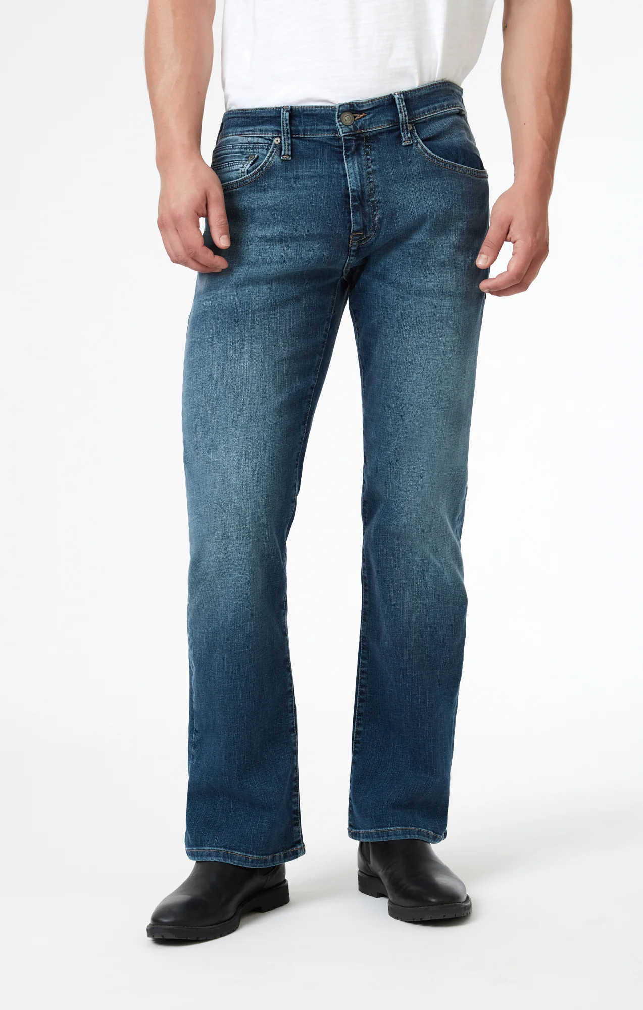JOSH BOOTCUT IN MID BRUSHED ORGANIC MOVE - Image 3