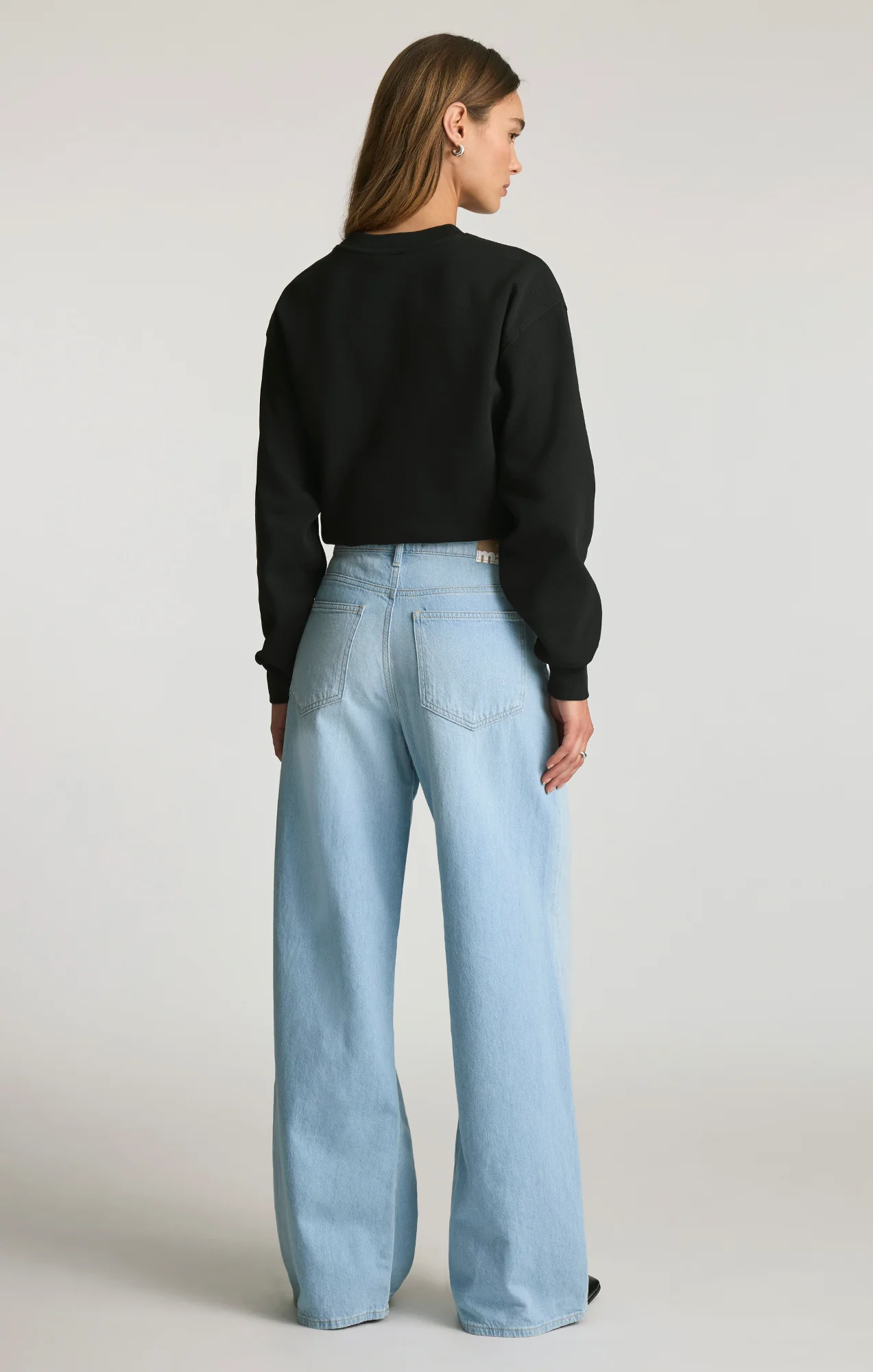 JOY WIDE LEG IN LIGHT LINEN DENIM - Image 2