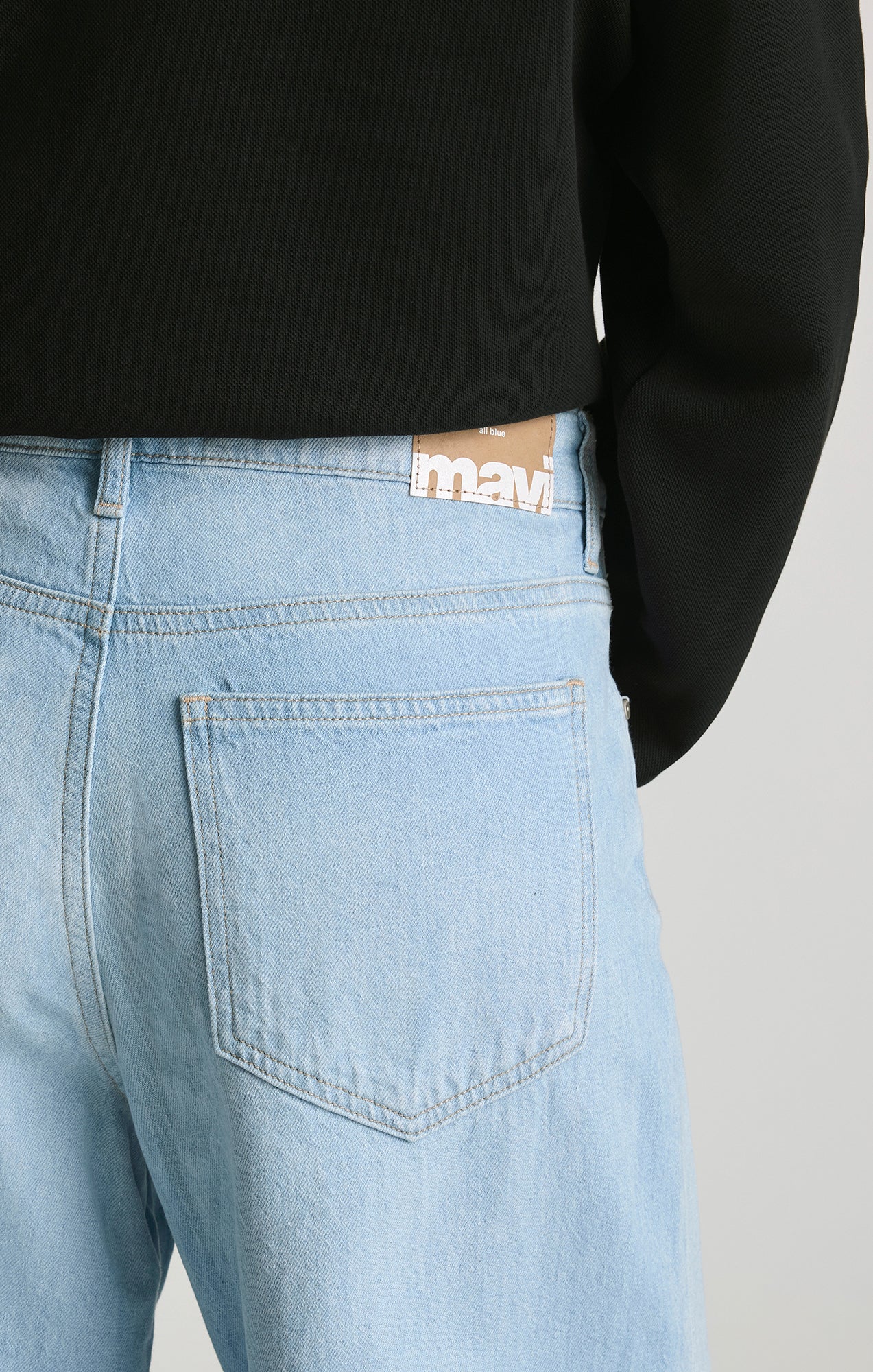 JOY WIDE LEG IN LIGHT LINEN DENIM - Image 5