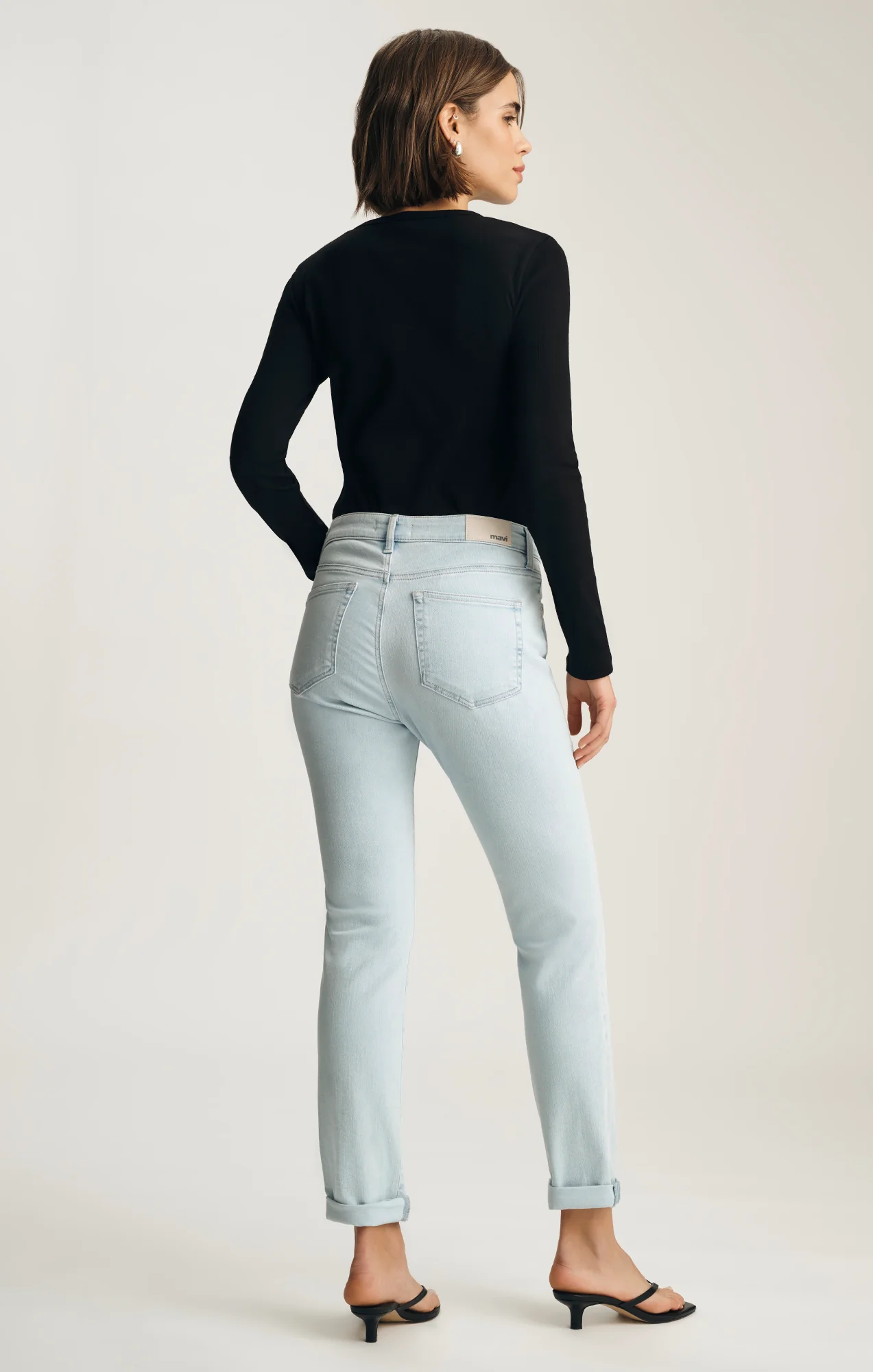 KATHLEEN SLIM BOYFRIEND IN BLEACHED FEATHER BLUE - Image 3