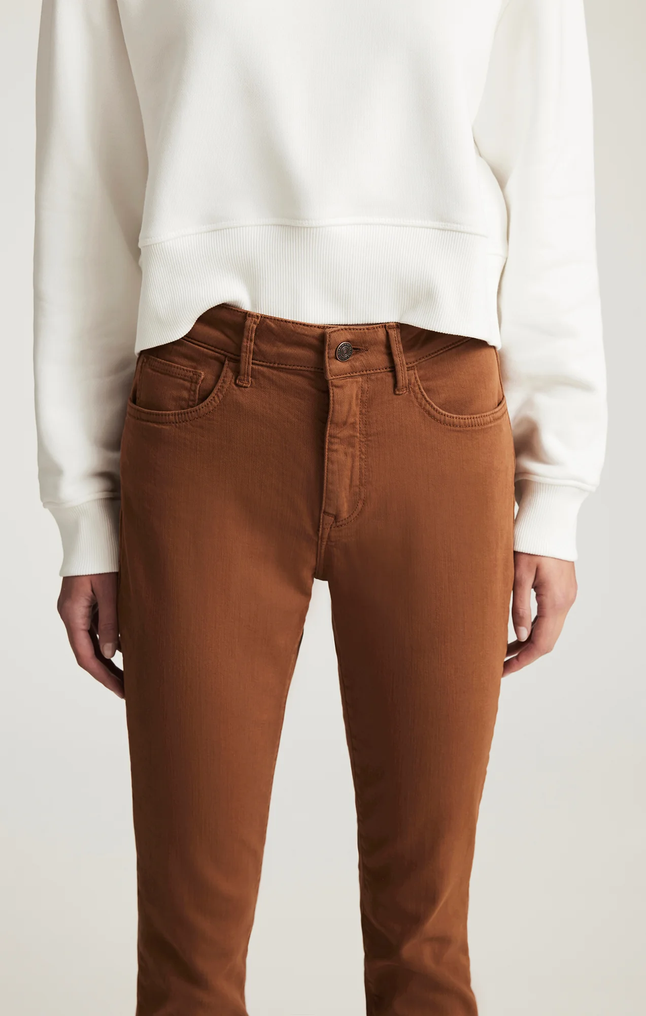KATHLEEN SLIM BOYFRIEND IN CAMEL FLEX BLUE - Image 5