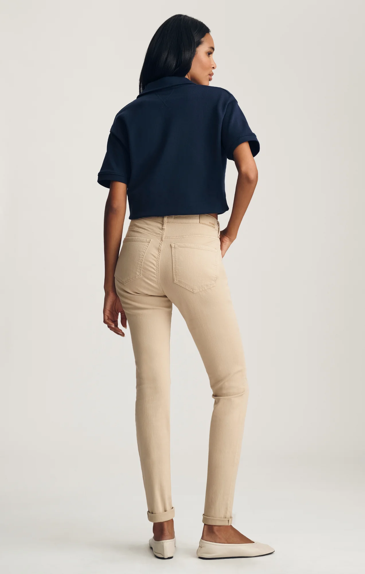KATHLEEN SLIM BOYFRIEND IN CORN SILK FLEX BLUE - Image 3