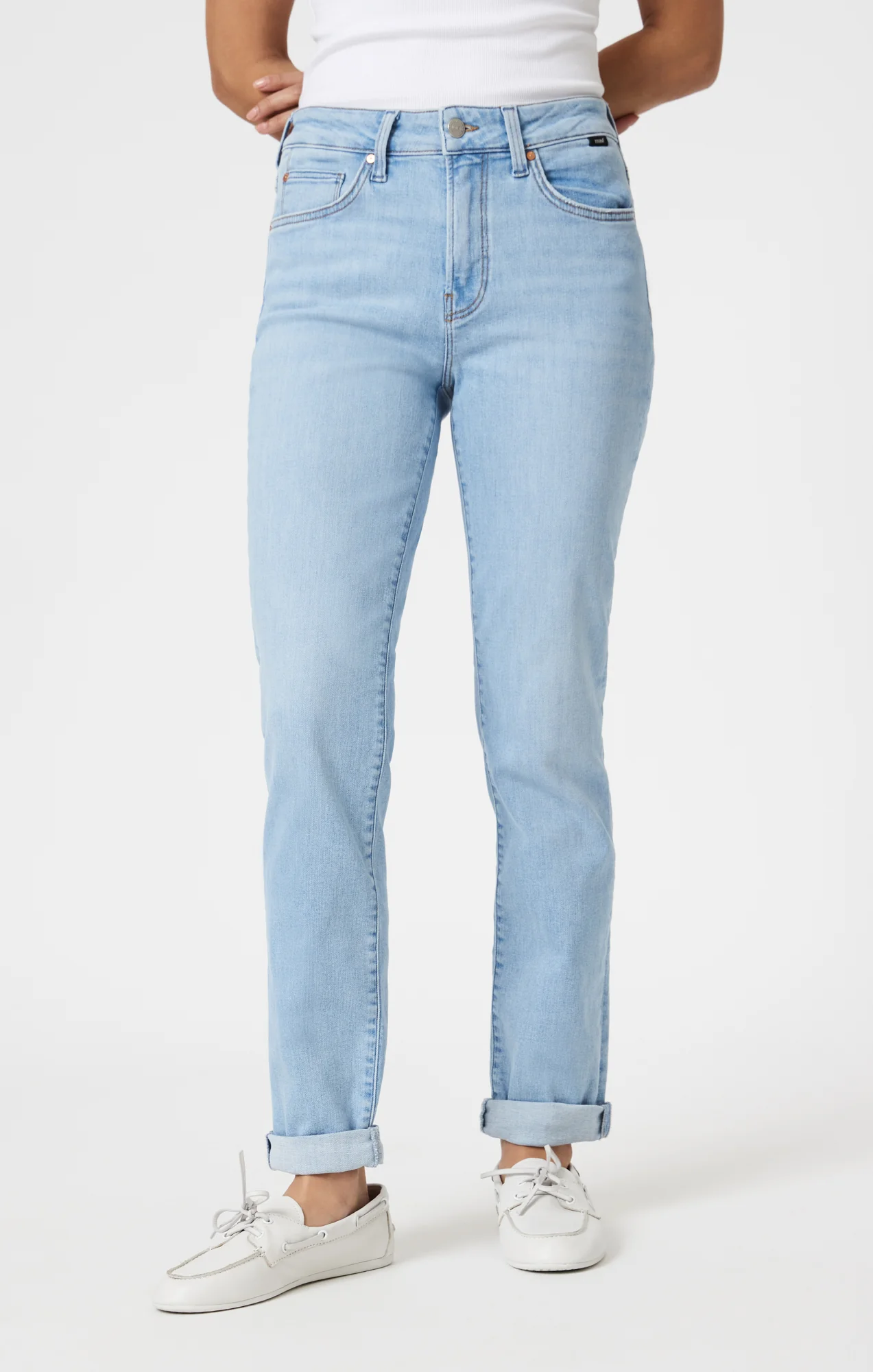 KATHLEEN SLIM BOYFRIEND IN LIGHT BLUE FLEX BLUE - Image 3