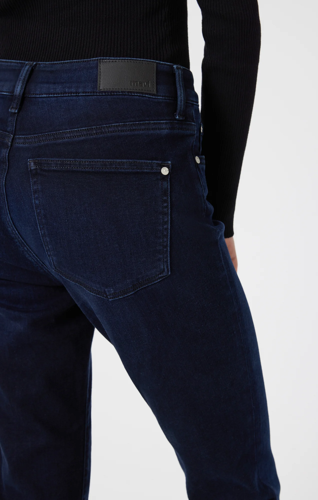 KATHLEEN SLIM BOYFRIEND IN MIDNIGHT FEATHER BLUE - Image 5
