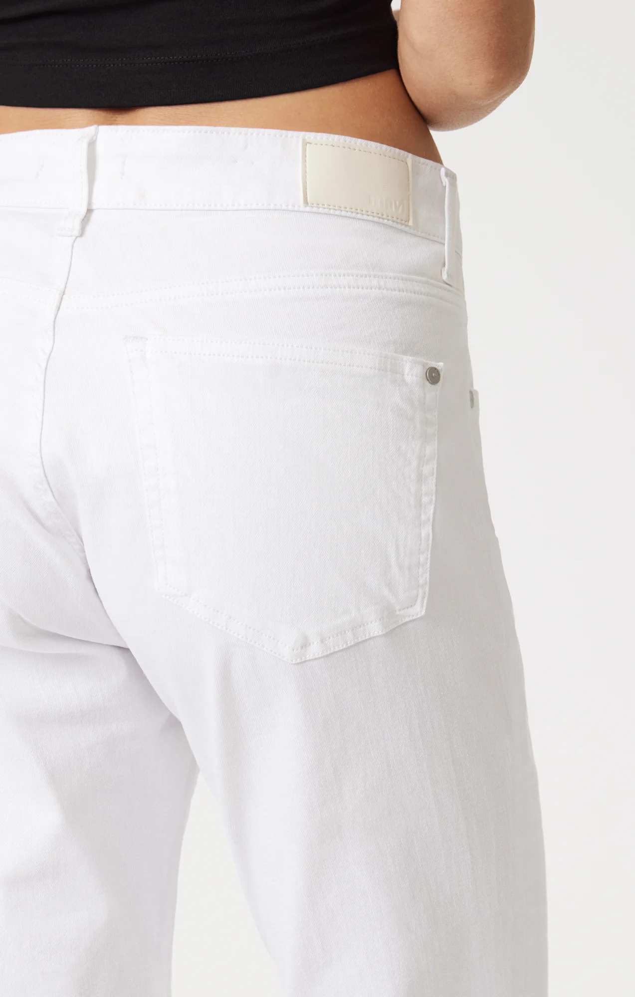 KATHLEEN SLIM BOYFRIEND IN WHITE FEATHER BLUE - Image 6