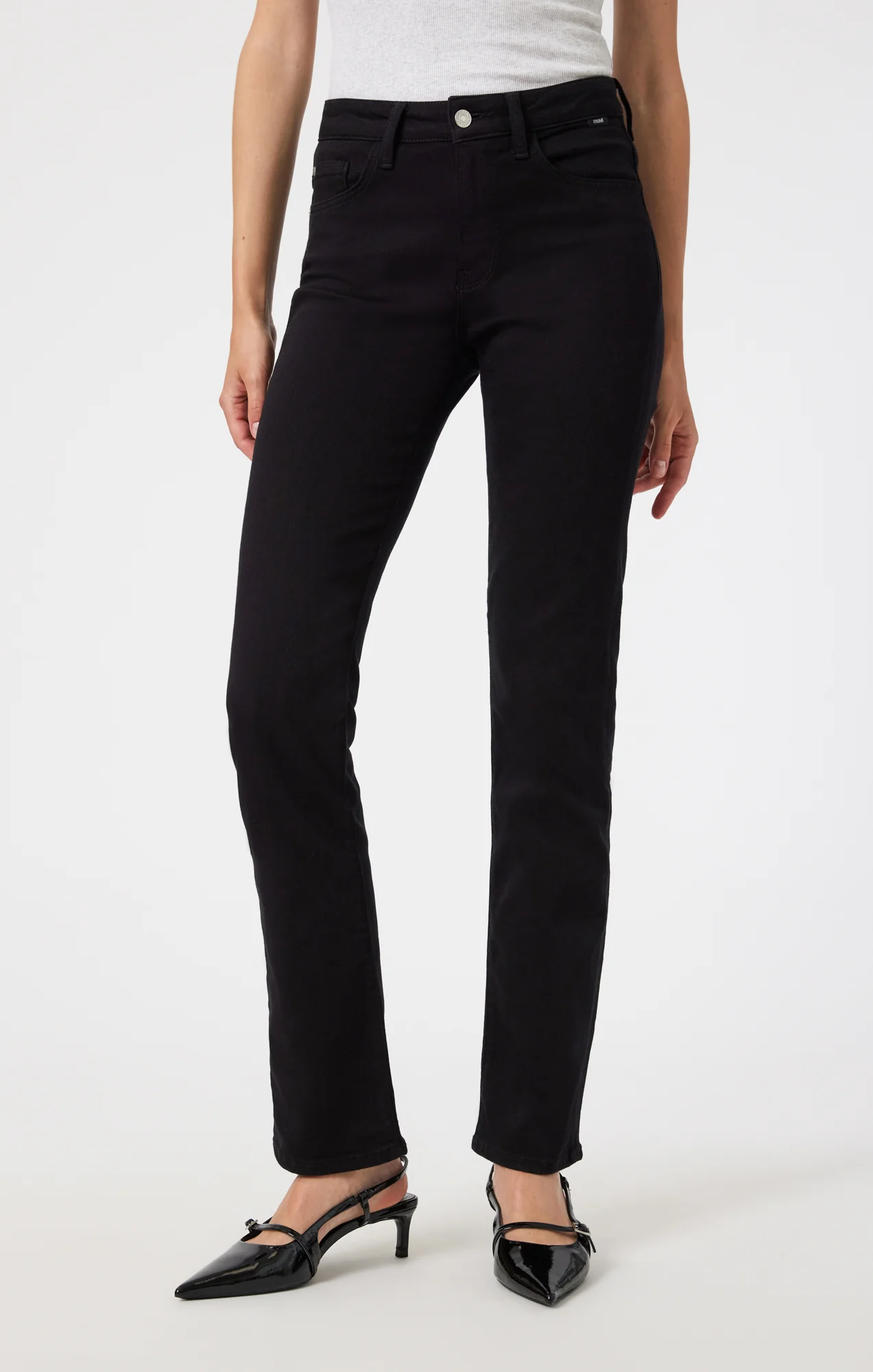 KENDRA STRAIGHT LEG IN BLACK FEATHER BLUE - Image 3