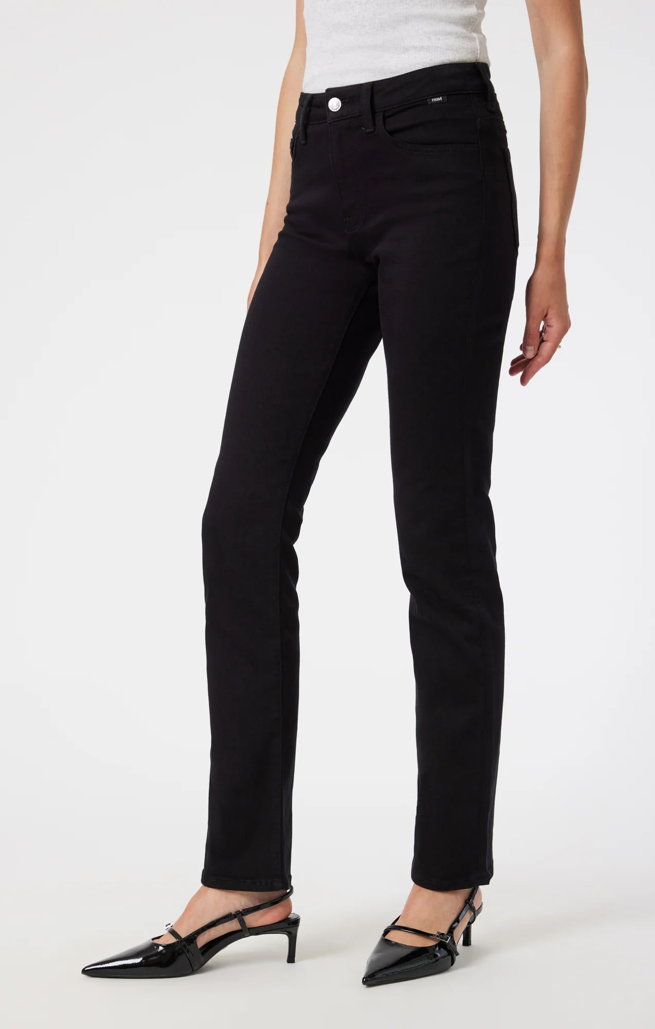KENDRA STRAIGHT LEG IN BLACK FEATHER BLUE - Image 4