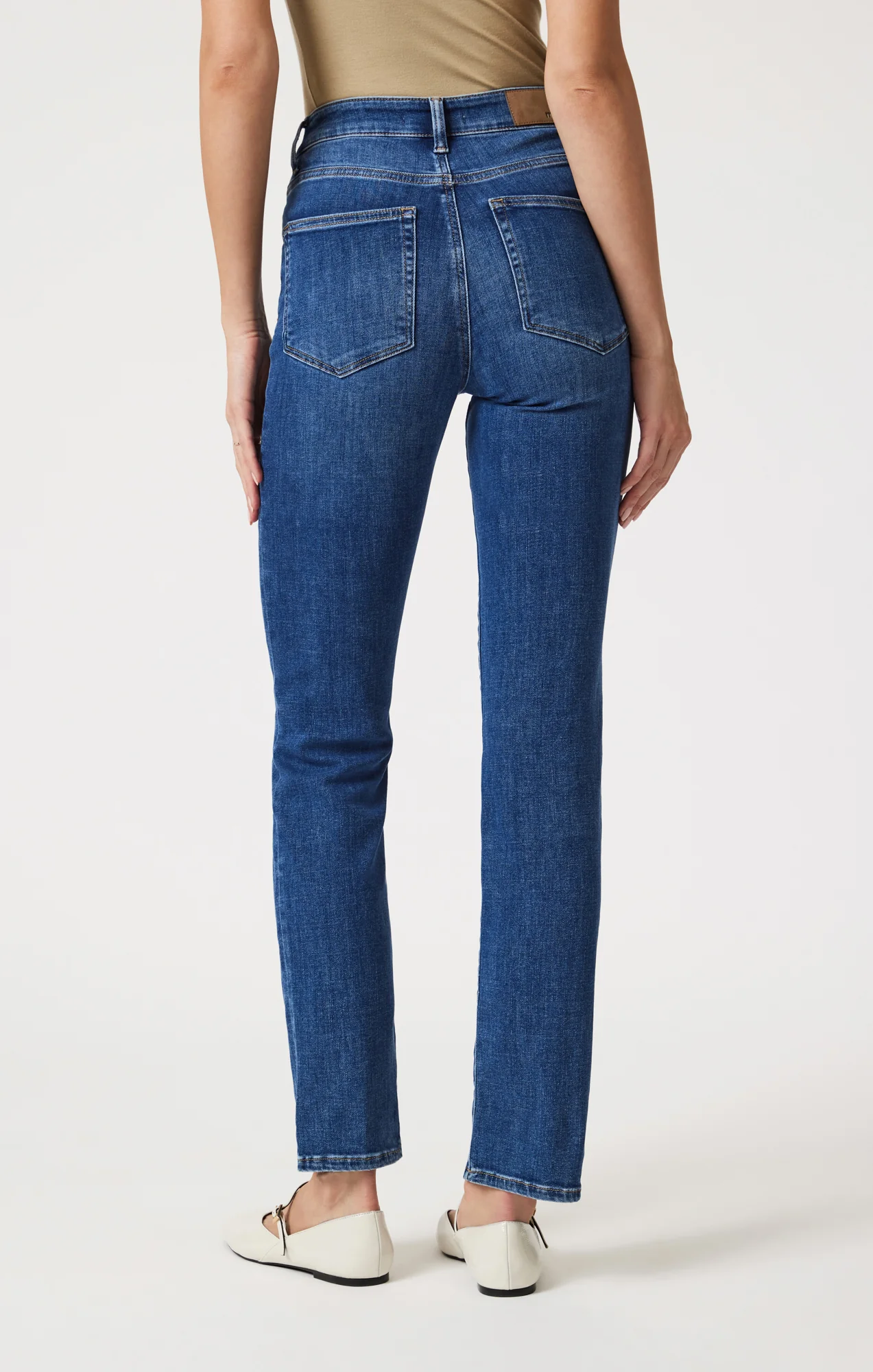 KENDRA STRAIGHT LEG IN DARK BRUSHED FEATHER BLUE - Image 6