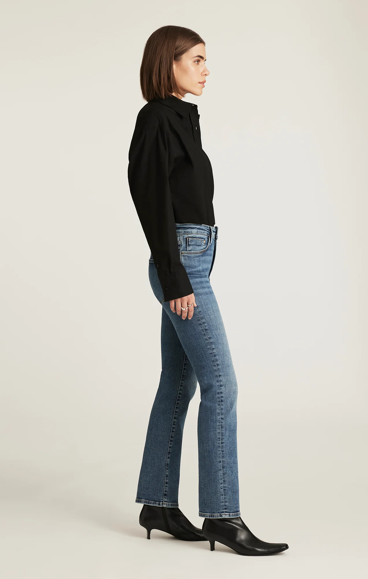 KENDRA STRAIGHT LEG IN MID BRUSHED GOLD PREMIUM - Image 2