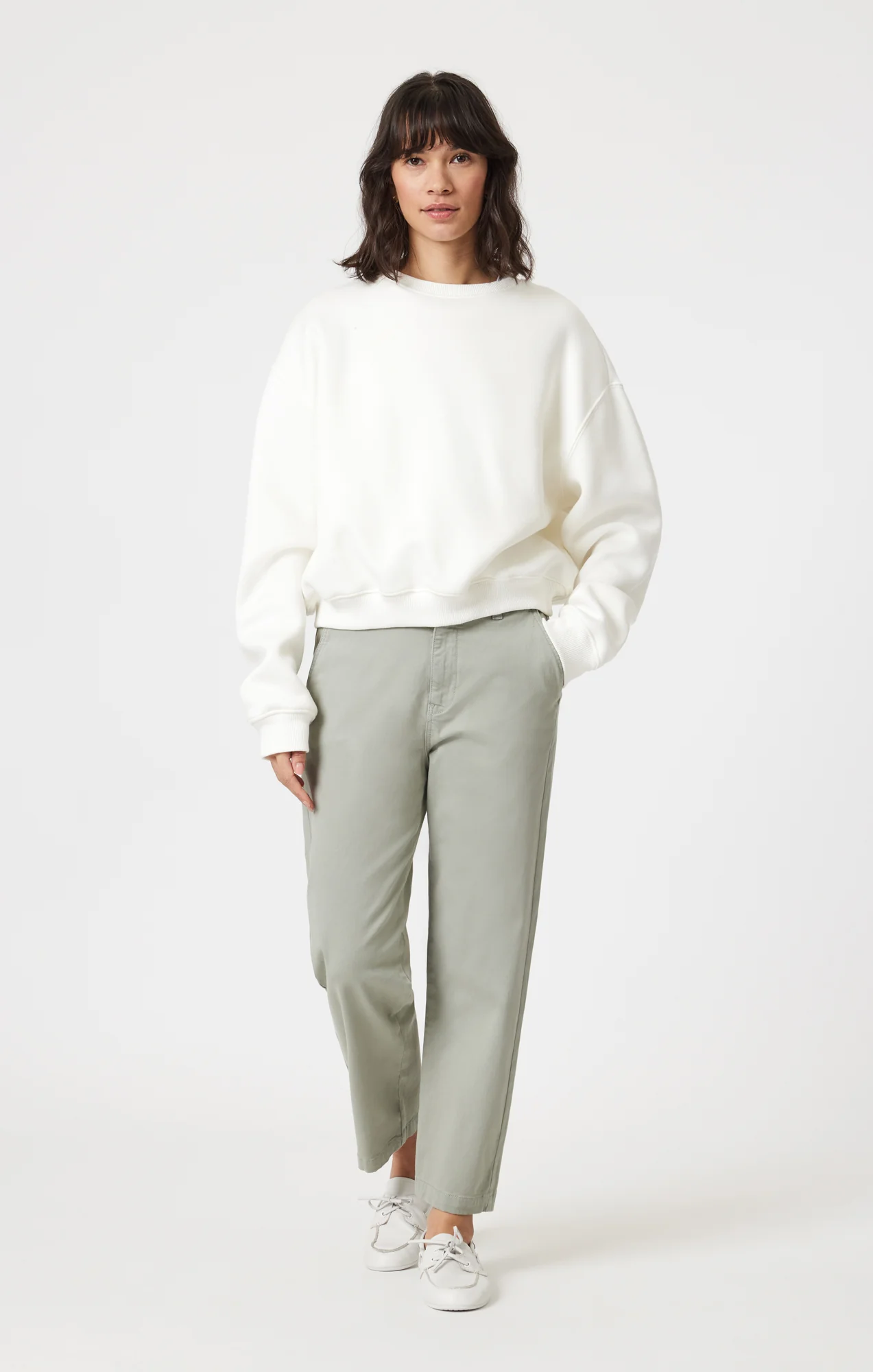 LAUREN STRAIGHT CHINO IN LINT CASUAL TWILL