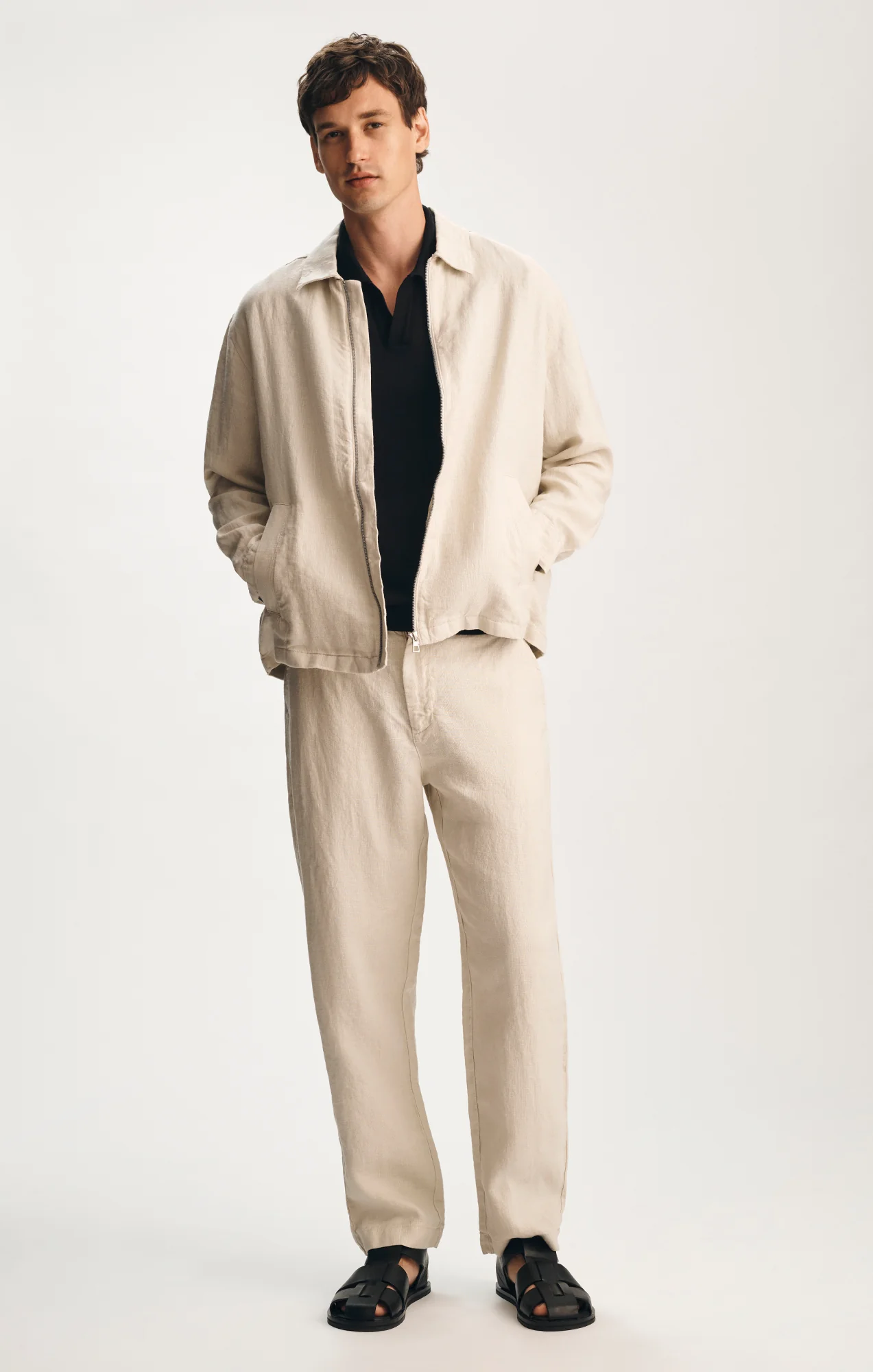 LINEN OVERSHIRT IN MOONSTRUCK - Image 4