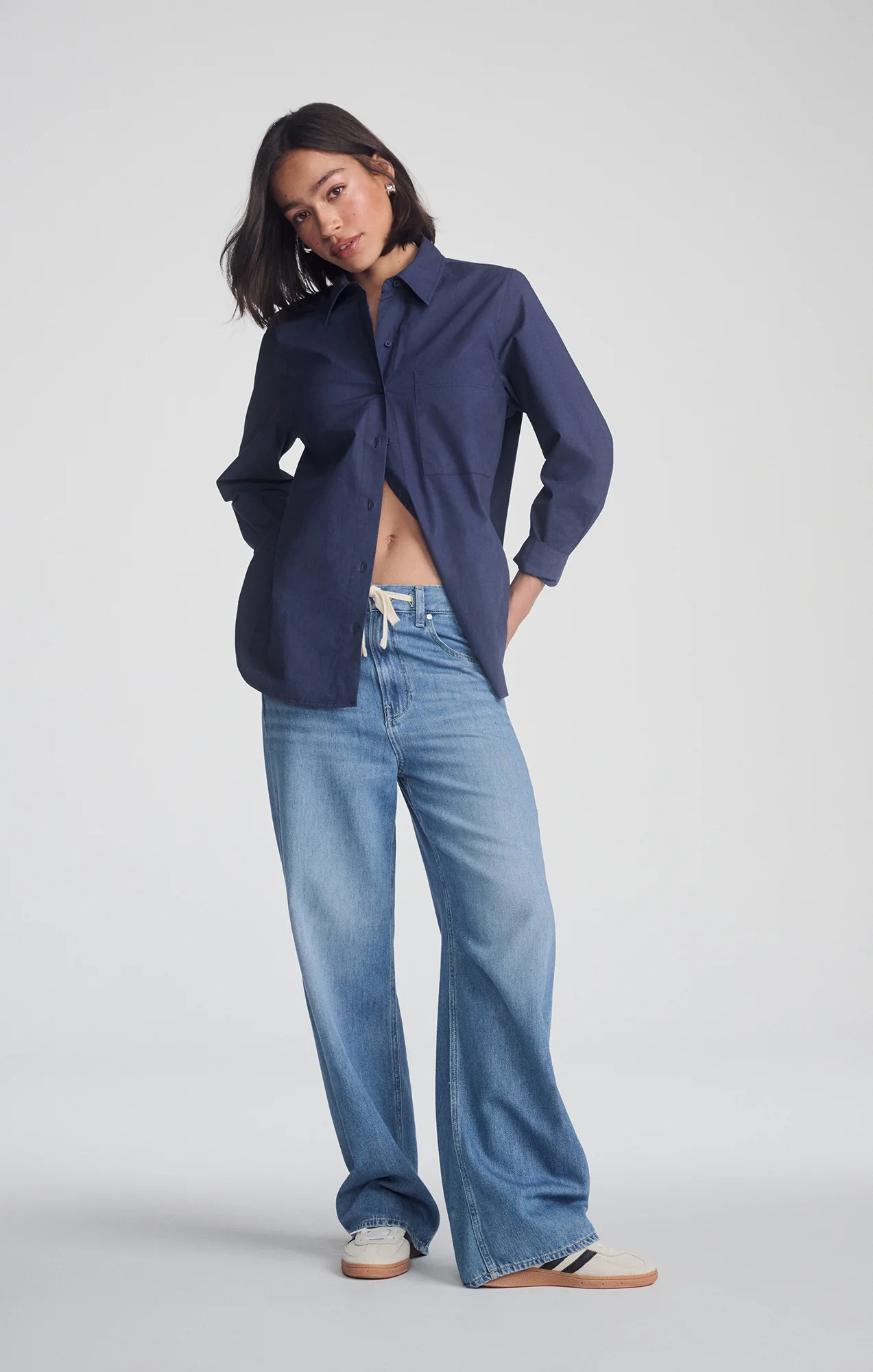 LONG SLEEVE BUTTON-UP SHIRT IN NAVAL ACADEMY - Image 2